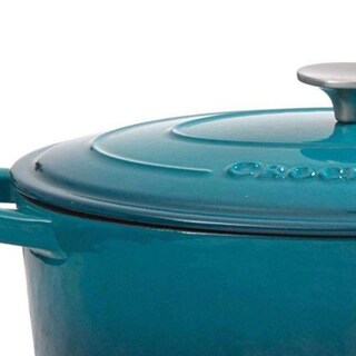 Foto 2 | Olla Crock-Pot de Hierro Fundido Esmaltado Artesanal Verde Azulado 5 Cuartos de Galón - Venta Internacional
