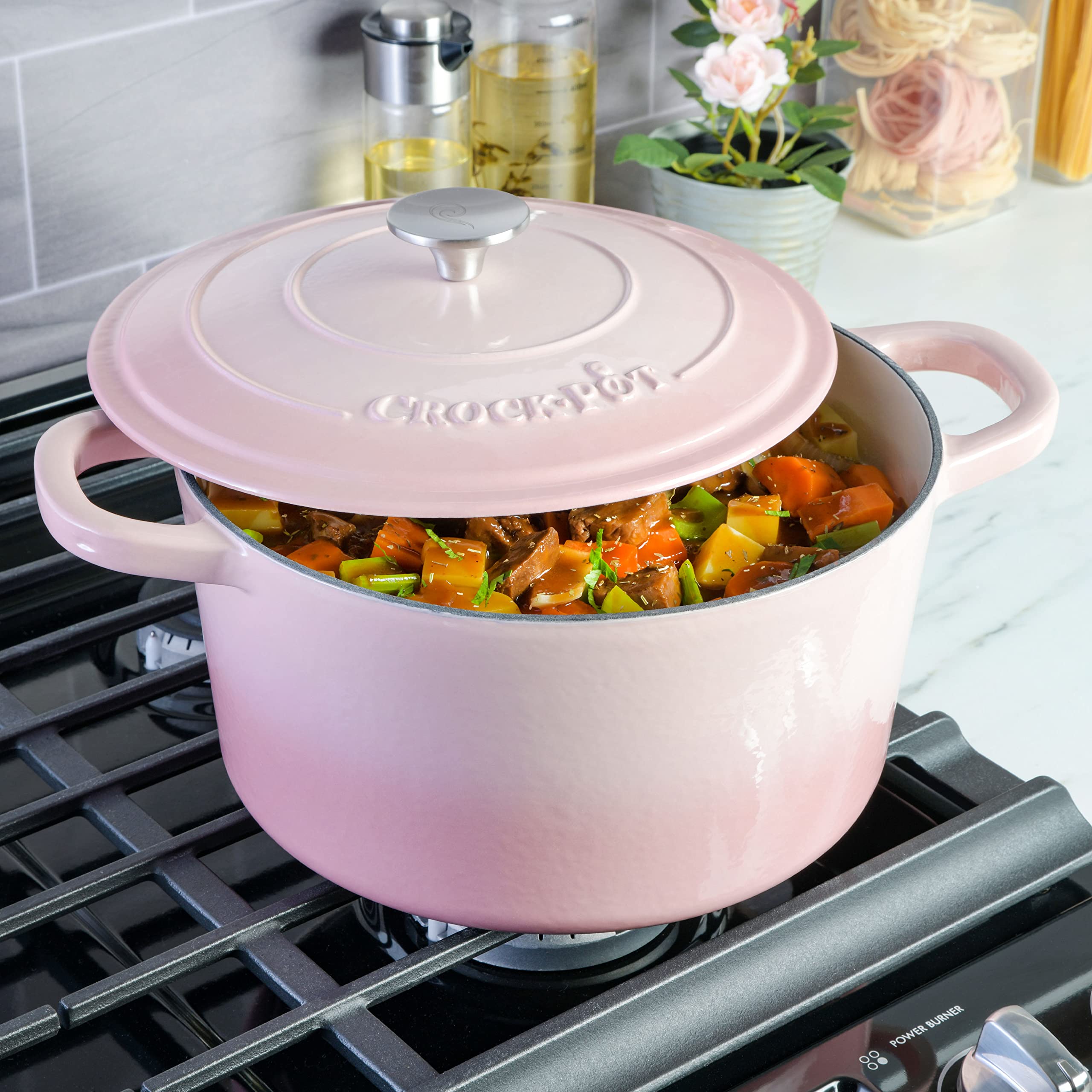 Foto 8 pulgar | Horno Holandes Crock-pot, Hierro Fundido Esmaltado Artesanal - Venta Internacional