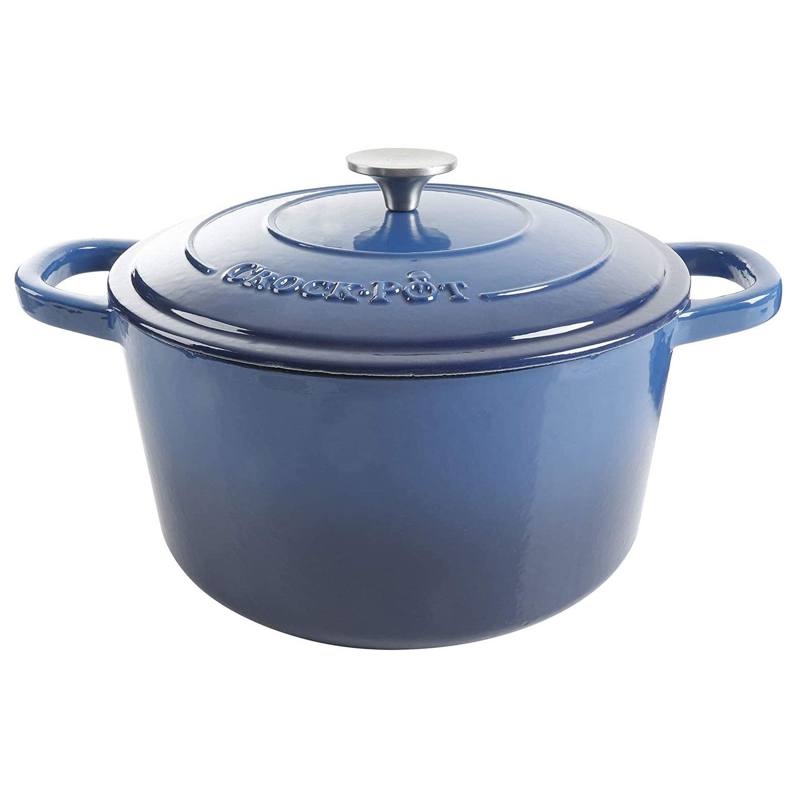 Foto 2 pulgar | Horno Holandés Crock-pot Hierro Fundido Esmaltado Artesanalmente 7 Litros Azul Zafiro - Venta Internacional