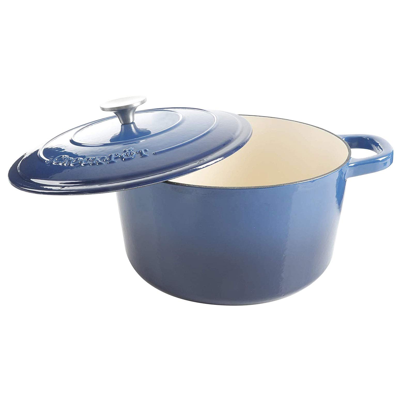 Foto 4 pulgar | Horno Holandés Crock-pot Hierro Fundido Esmaltado Artesanalmente 7 Litros Azul Zafiro - Venta Internacional