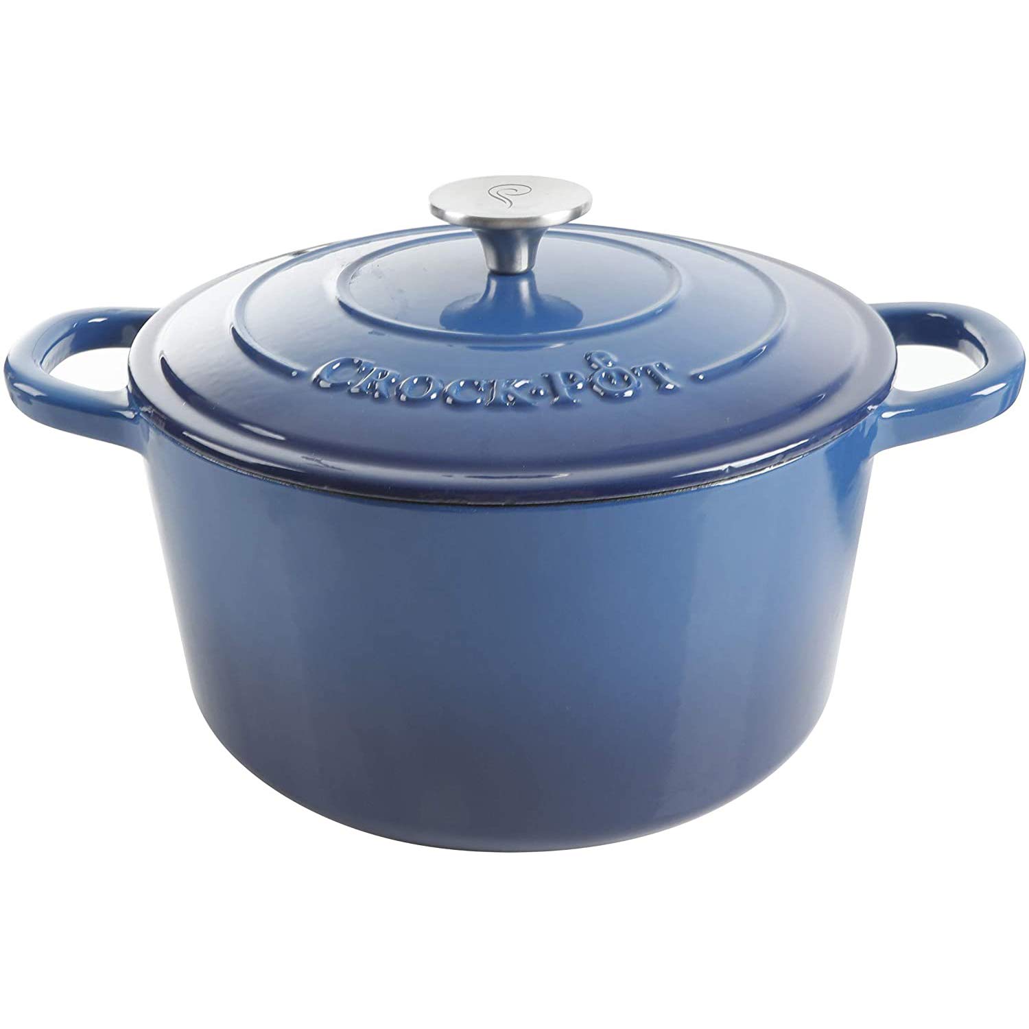 Foto 2 pulgar | Horno Holandés Crock-pot Artesanal De Hierro Fundido Esmaltado 5 Litros Azul - Venta Internacional