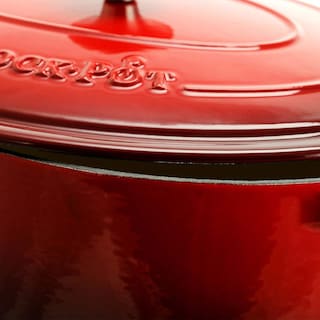 Foto 5 | Olla Crock-Pot de Hierro Fundido Esmaltado Artesanal Roja 7 Cuartos de Galón - Venta Internacional