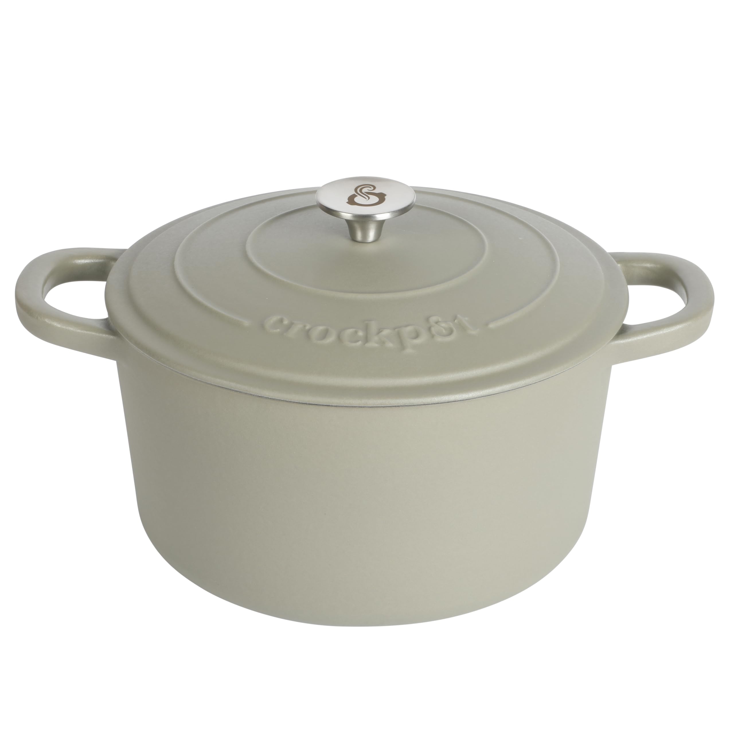 Horno holandés Crock-pot Artisan Hierro Fundido Esmaltado 7 Litros Verde Mate - Venta Internacional