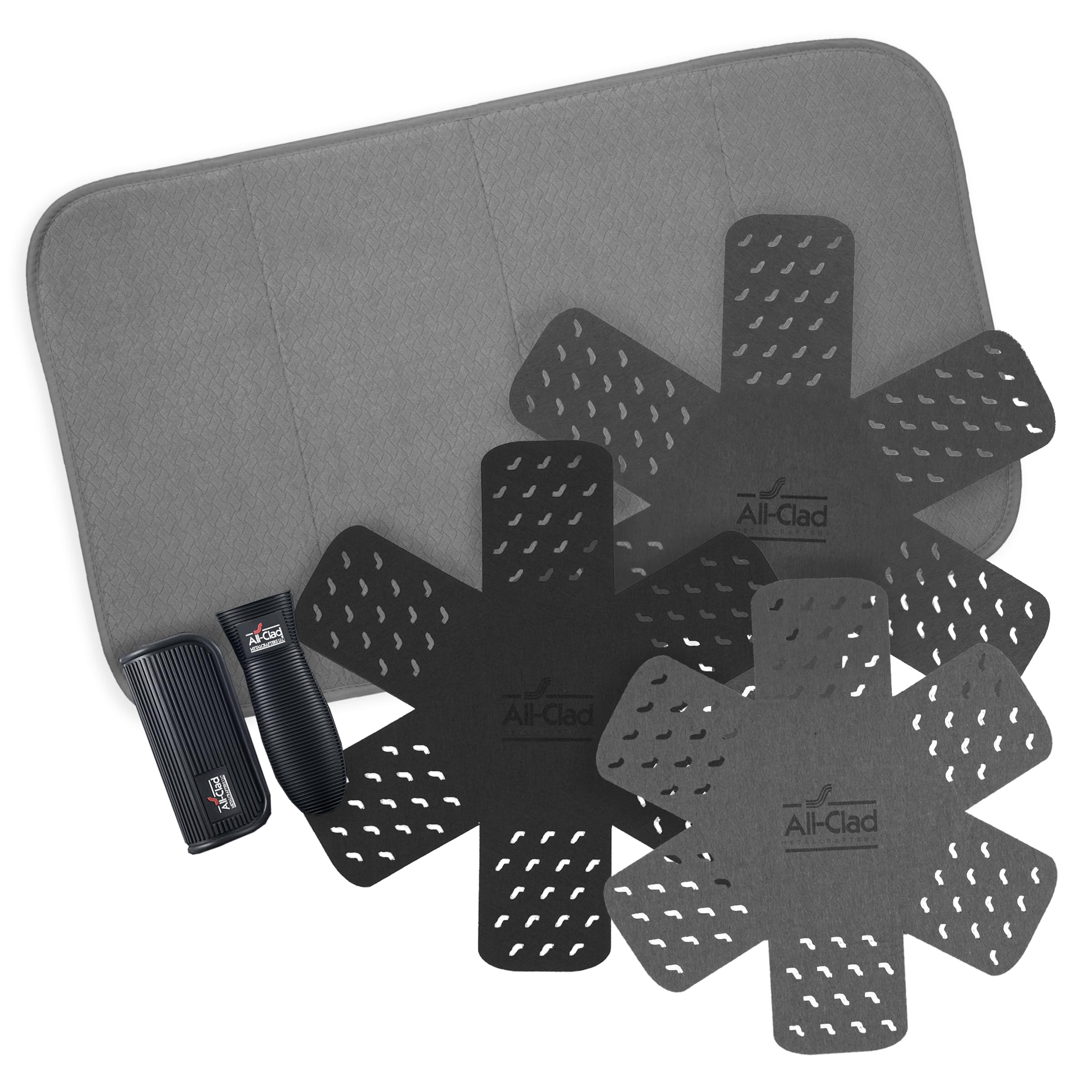 Juego De Protectores De Ollas, Empuñaduras Y Tapetes Para Secar Platos, Totalmente Revestidos - Venta Internacional. $1,692