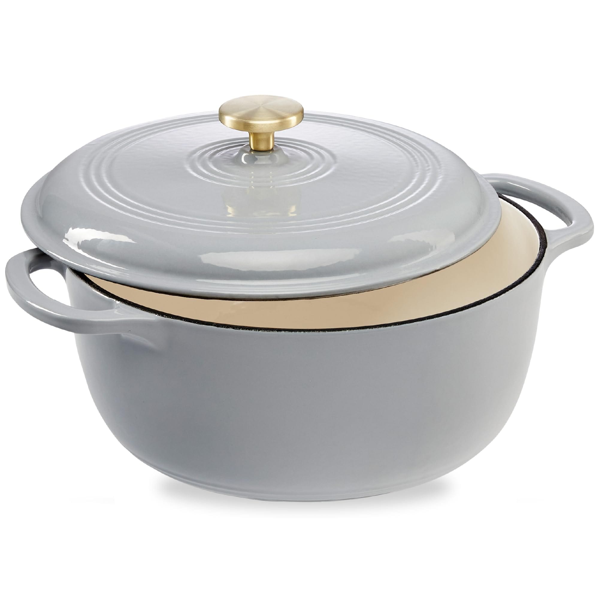 Olla Best Choice Products Hierro Fundido Esmaltado 7,5 L Gris - Venta Internacional $2,957