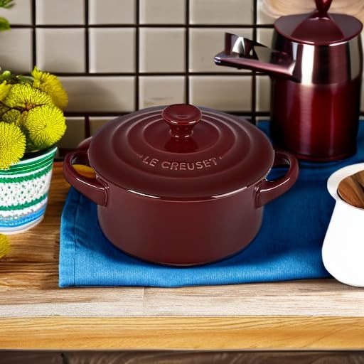 Foto 4 | Minirófono Redondo De Gres Cocotte Le Creuset, 240 Ml - Venta Internacional.