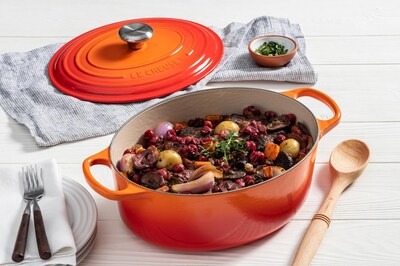 Foto 2 | Olla Holandés Le Creuset de Hierro Fundido Esmaltado Signature Flame de 5 Litros - Venta Internacional