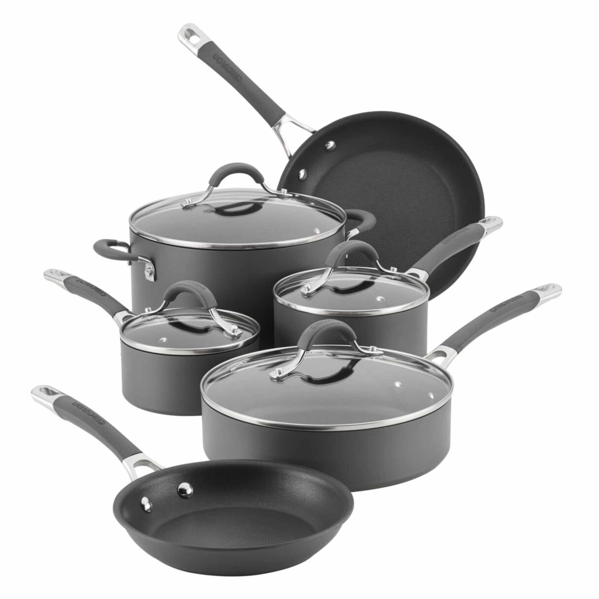Juego De Utensilios De Cocina Circulon Radiance, Anodizado Duro, Antiadherente, 10 Unidades - Venta Internacional.
