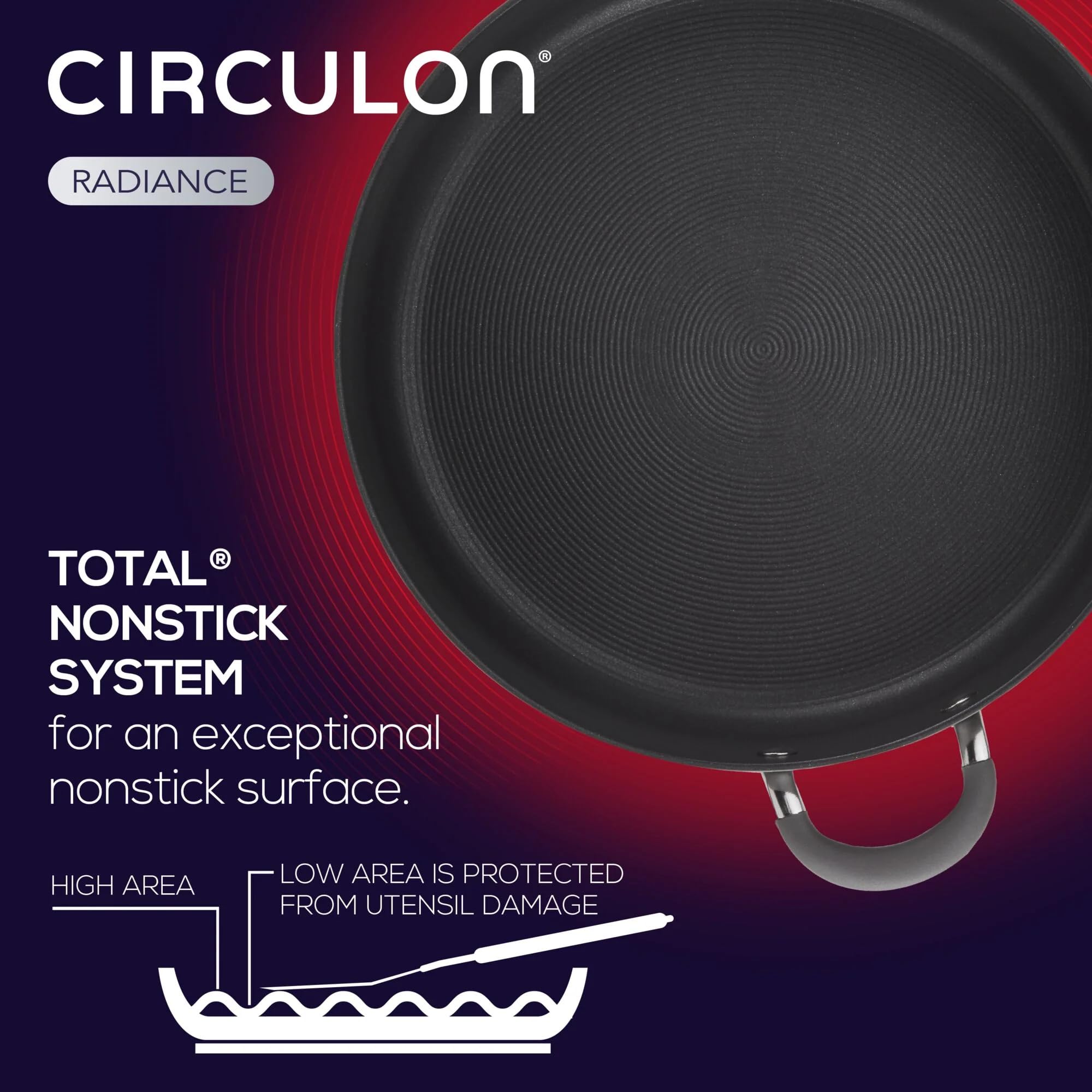 Foto 7 | Juego De Utensilios De Cocina Circulon Radiance, Anodizado Duro, Antiadherente, 10 Unidades - Venta Internacional.