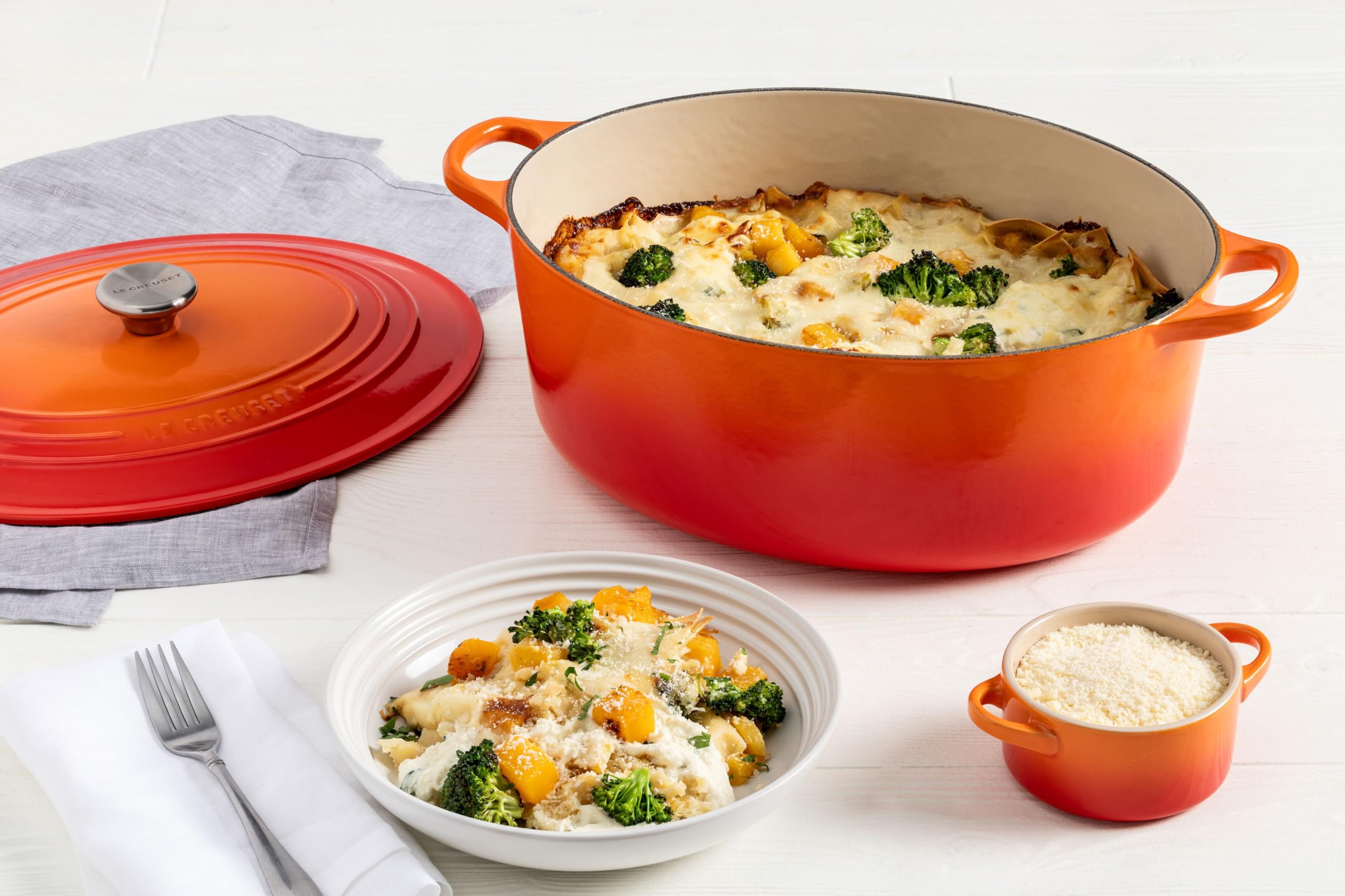 Foto 4 pulgar | Horno Holandés Le Creuset De Hierro Fundido Esmaltado Signature Flame De 8 Litros - Venta Internacional.