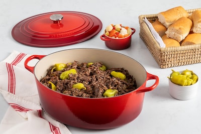 Foto 3 | Horno Holandés Le Creuset De Hierro Fundido Esmaltado, 8 Litros, Color Cereza - Venta Internacional.