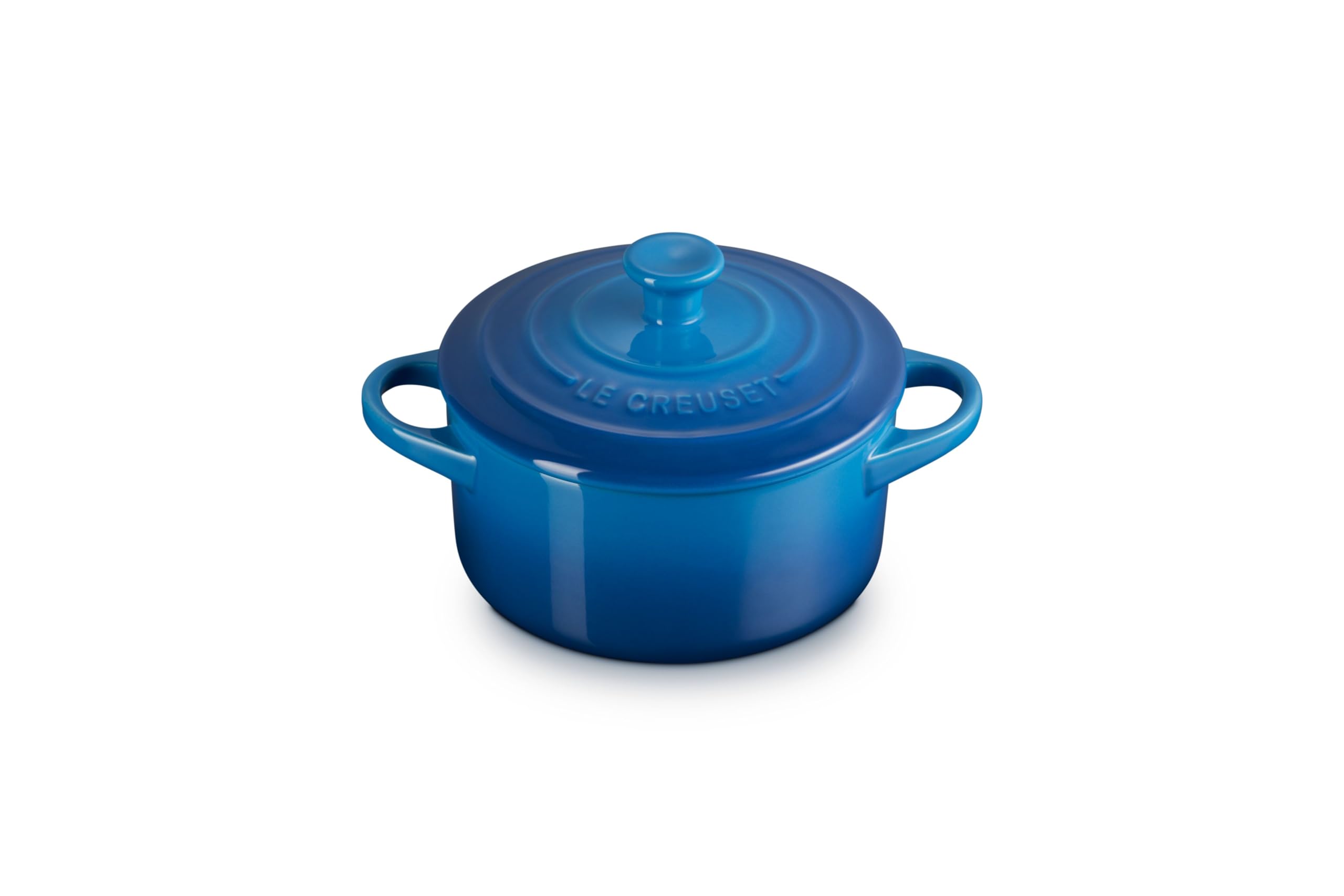 Foto 2 pulgar | Mini-redonda De Gres Cocotte Le Creuset (710 Ml), Color Azul Marsella - Venta Internacional.