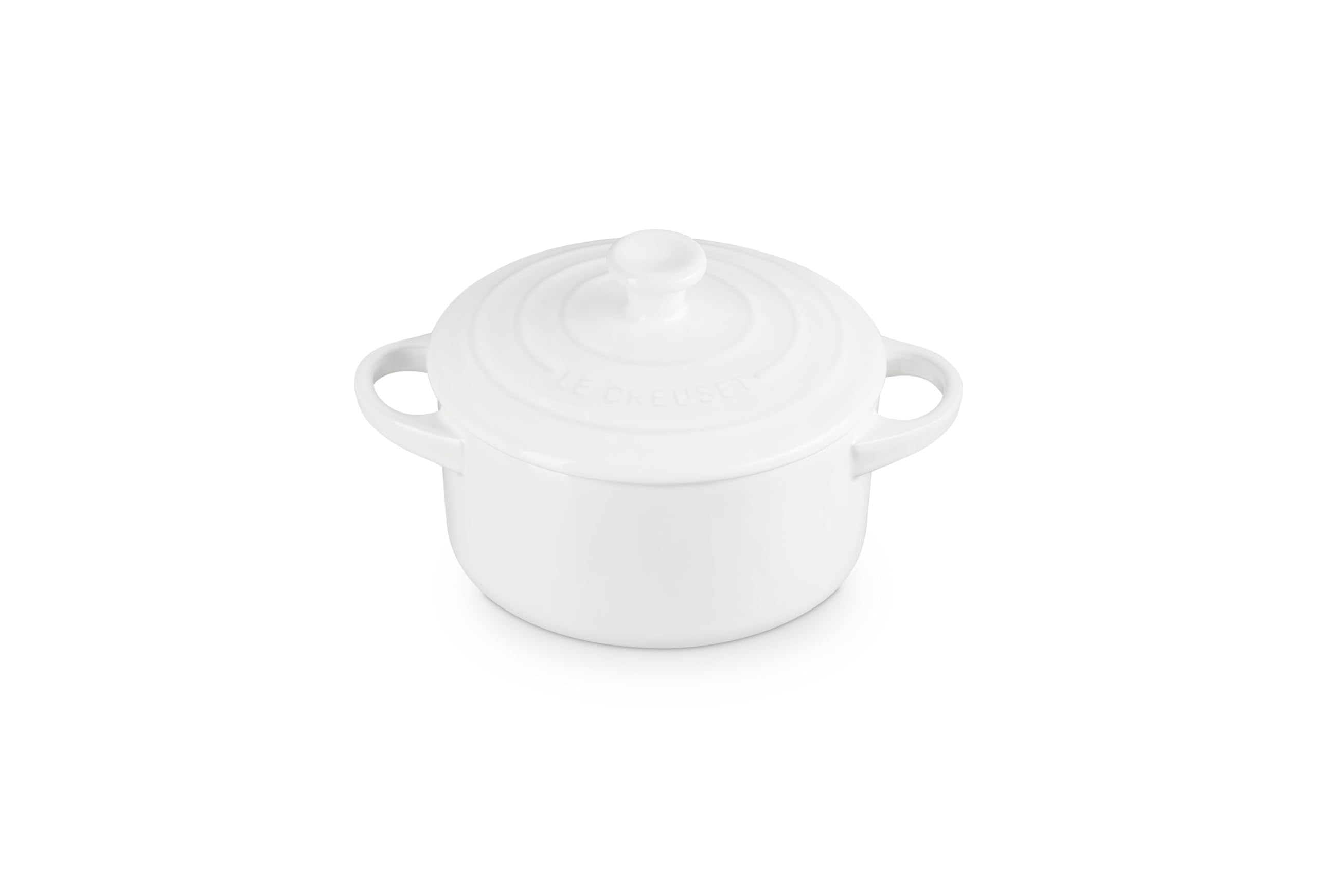 Foto 2 pulgar | Mini-redonda De Gres Cocotte Le Creuset (710 Ml), Color Blanco - Venta Internacional.