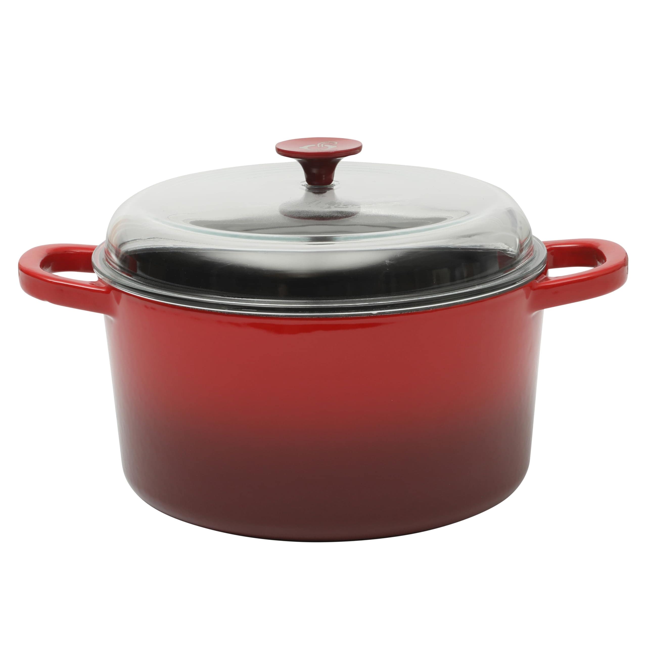 Oven Holandés Crock-pot Artisan De Hierro Fundido De 7 Litros Con Tapa De Borasilicato - Venta Internacional. $2,352