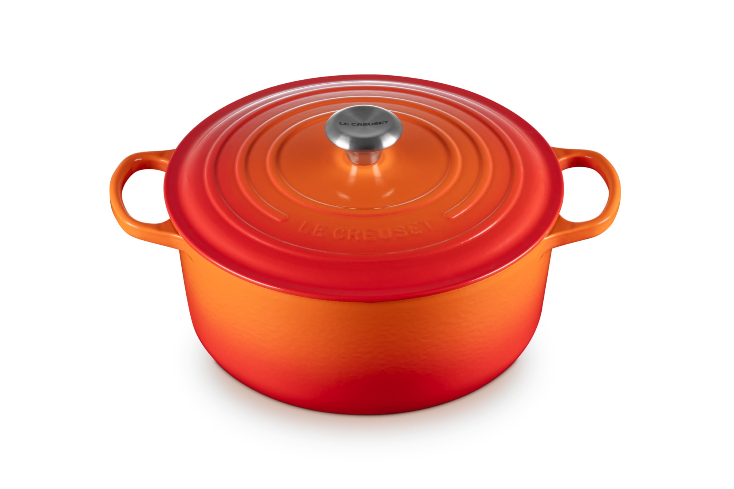 Horno Holandés Le Creuset De Hierro Fundido Esmaltado, 7,25 L, Color Llama - Venta Internacional.