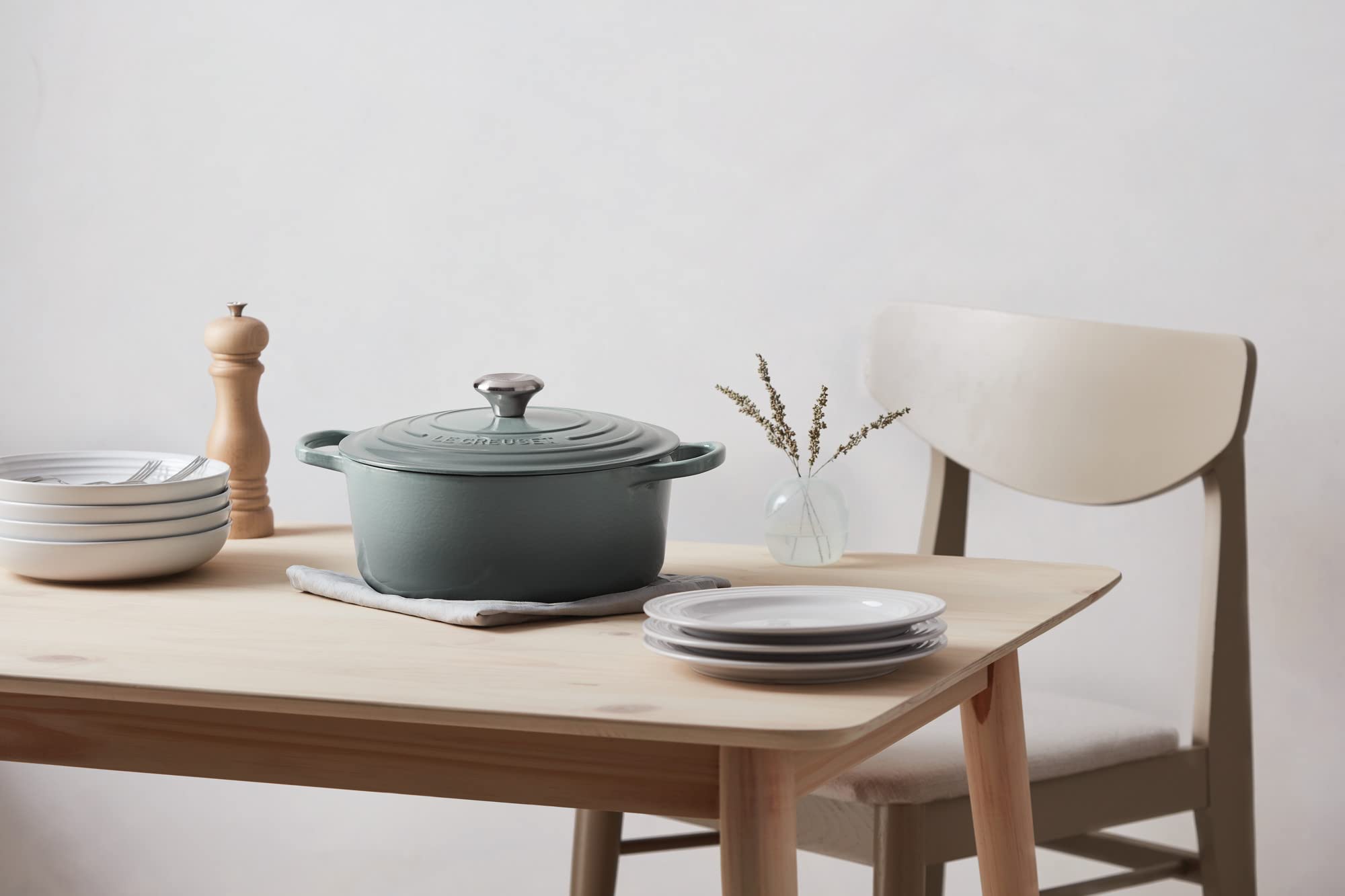 Foto 3 pulgar | Dutch Oven Le Creuset, Hierro Fundido Esmaltado, 4,5 L, Sal Marina - Venta Internacional.