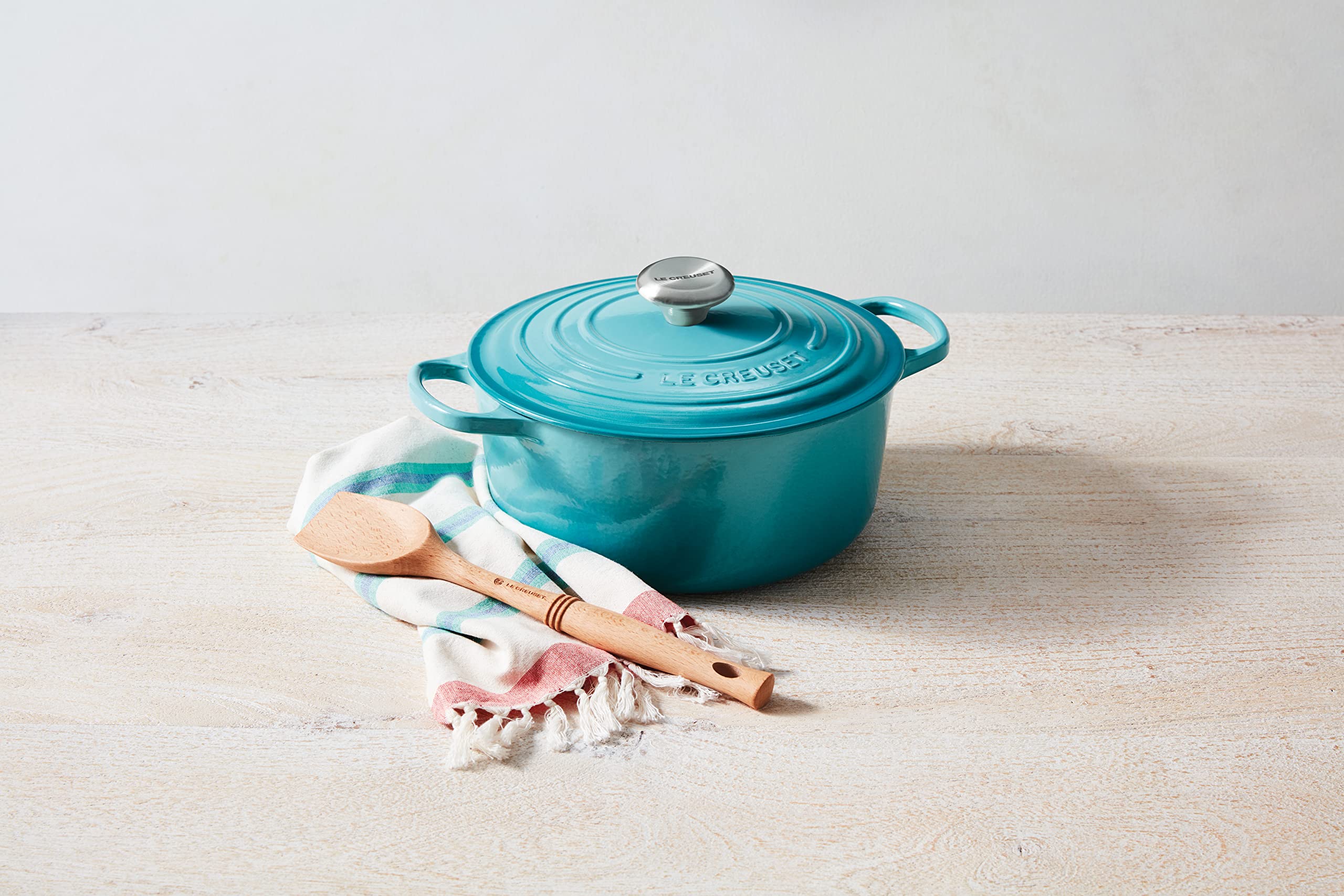 Foto 3 pulgar | Horno Holandés Le Creuset De Hierro Fundido Esmaltado, 4,5 L, Azul Caribeño - Venta Internacional.
