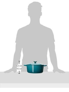 Foto 3 | Horno Holandés Le Creuset De Hierro Fundido Esmaltado, 4,5 L, Azul Caribeño - Venta Internacional.