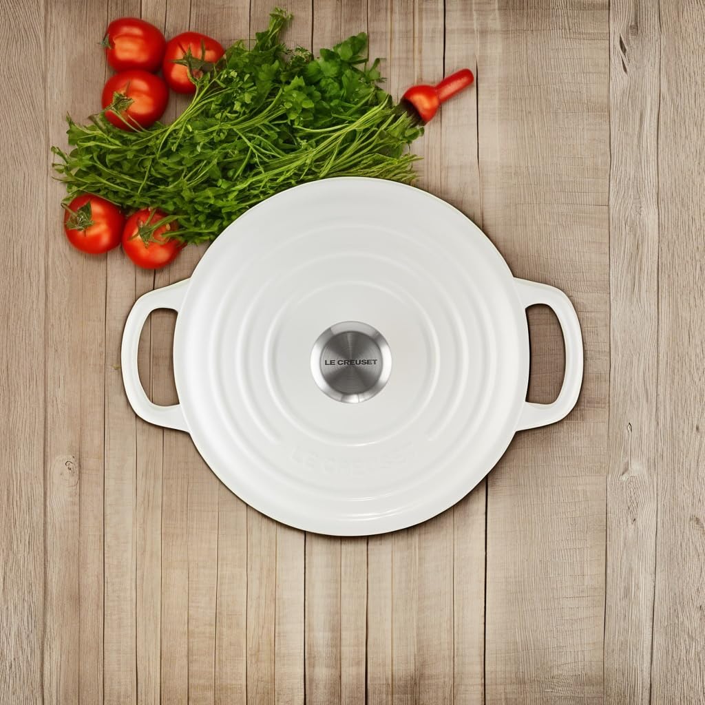 Foto 6 pulgar | Horno Holandés Le Creuset De Hierro Fundido Esmaltado, 4,5 L, Blanco - Venta Internacional.