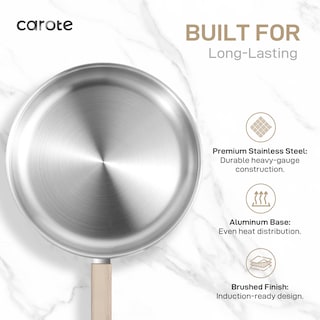 Foto 3 | Juego De Utensilios De Cocina Carote De Acero Inoxidable Con Base De Inducción De 7 Piezas - Venta Internacional.
