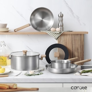 Foto 7 | Juego De Utensilios De Cocina Carote De Acero Inoxidable Con Base De Inducción De 7 Piezas - Venta Internacional.