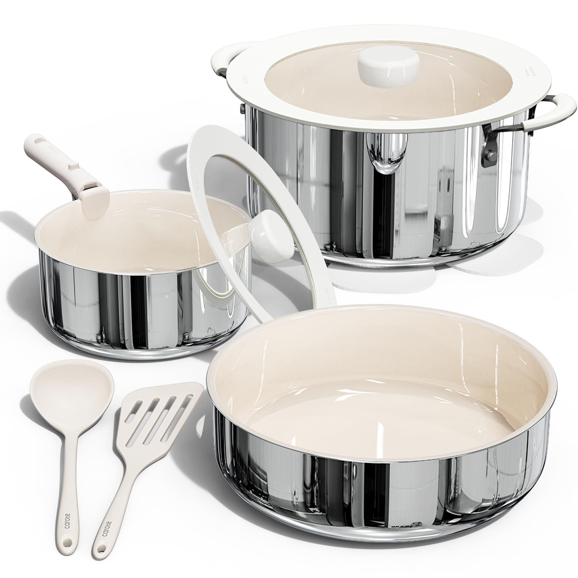 Foto 1 | Juego De Utensilios De Cocina Carote, 14 Piezas, Antiadherentes De Cerámica Y Acero Inoxidable - Venta Internacional.