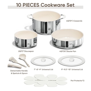Foto 2 | Juego De Utensilios De Cocina Carote, 14 Piezas, Antiadherentes De Cerámica Y Acero Inoxidable - Venta Internacional.
