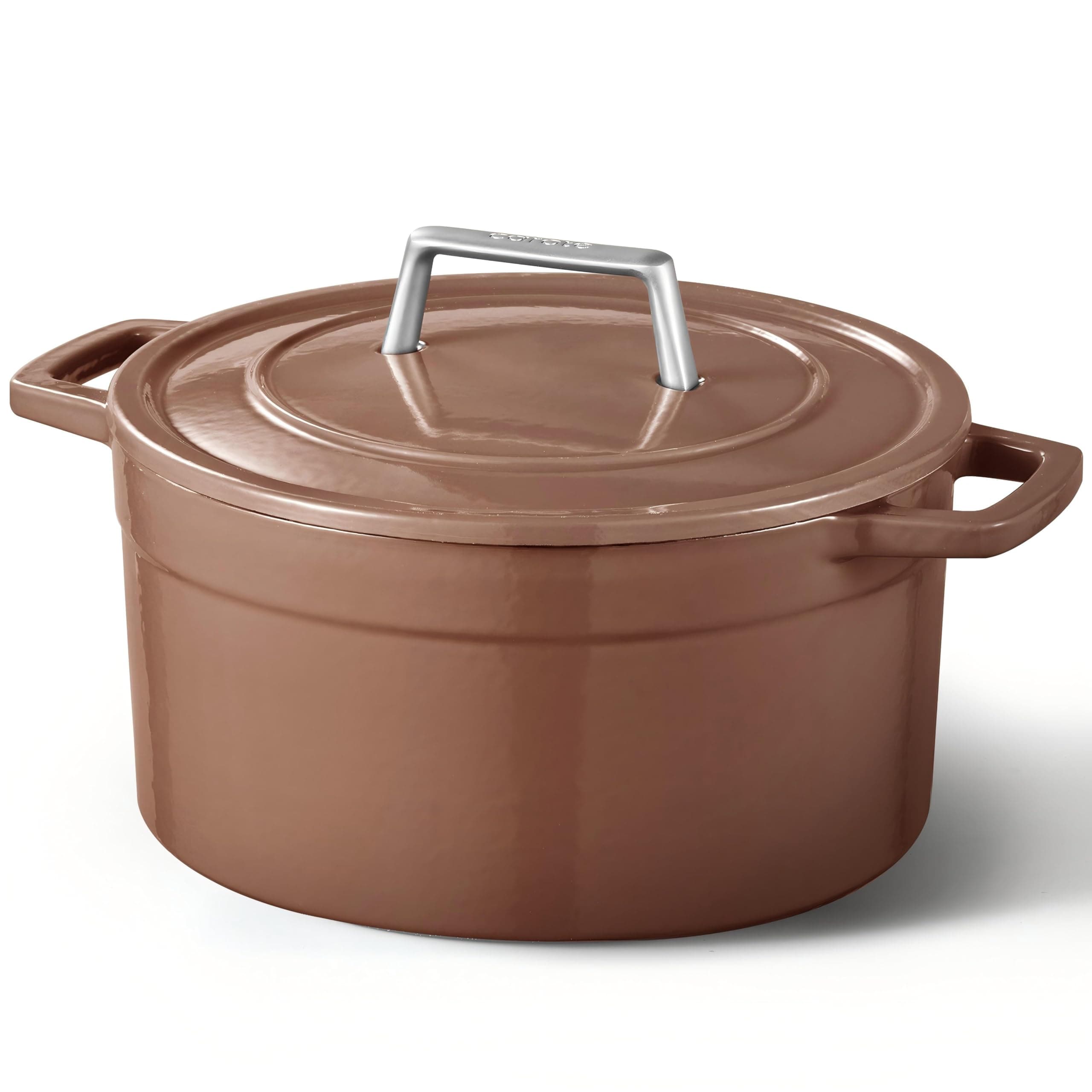 Horno Holandés Carote de Hierro Fundido Marrón 5 Litros - Venta Internacional $1,798