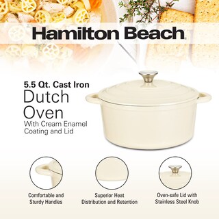 Foto 2 | Horno Holandés Hamilton Beach Crema 5.5 l