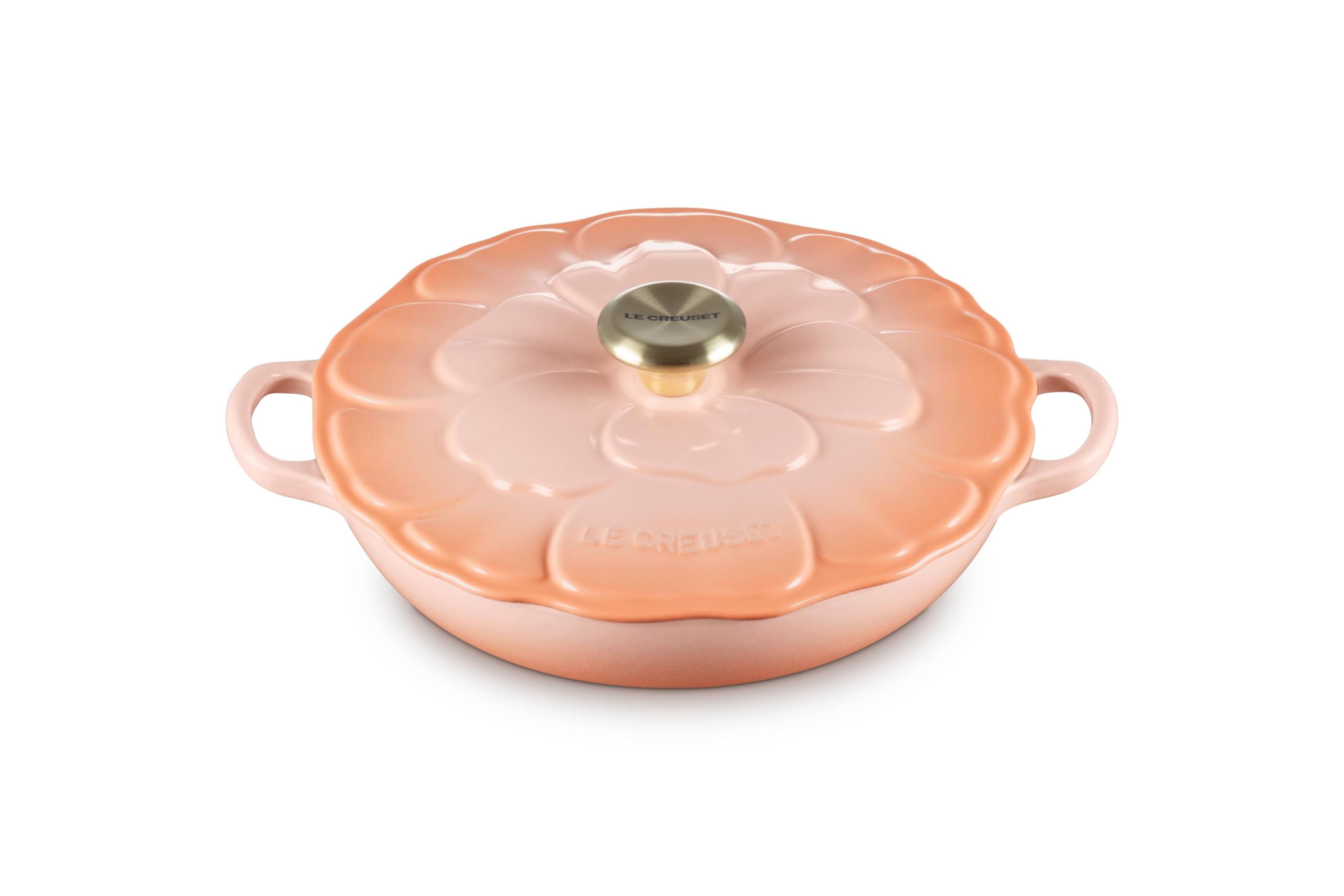 Foto 2 pulgar | Hierro Fundido Esmaltado Braiser Le Creuset Signature, 2,25 L, Color Melocotón - Venta Internacional.