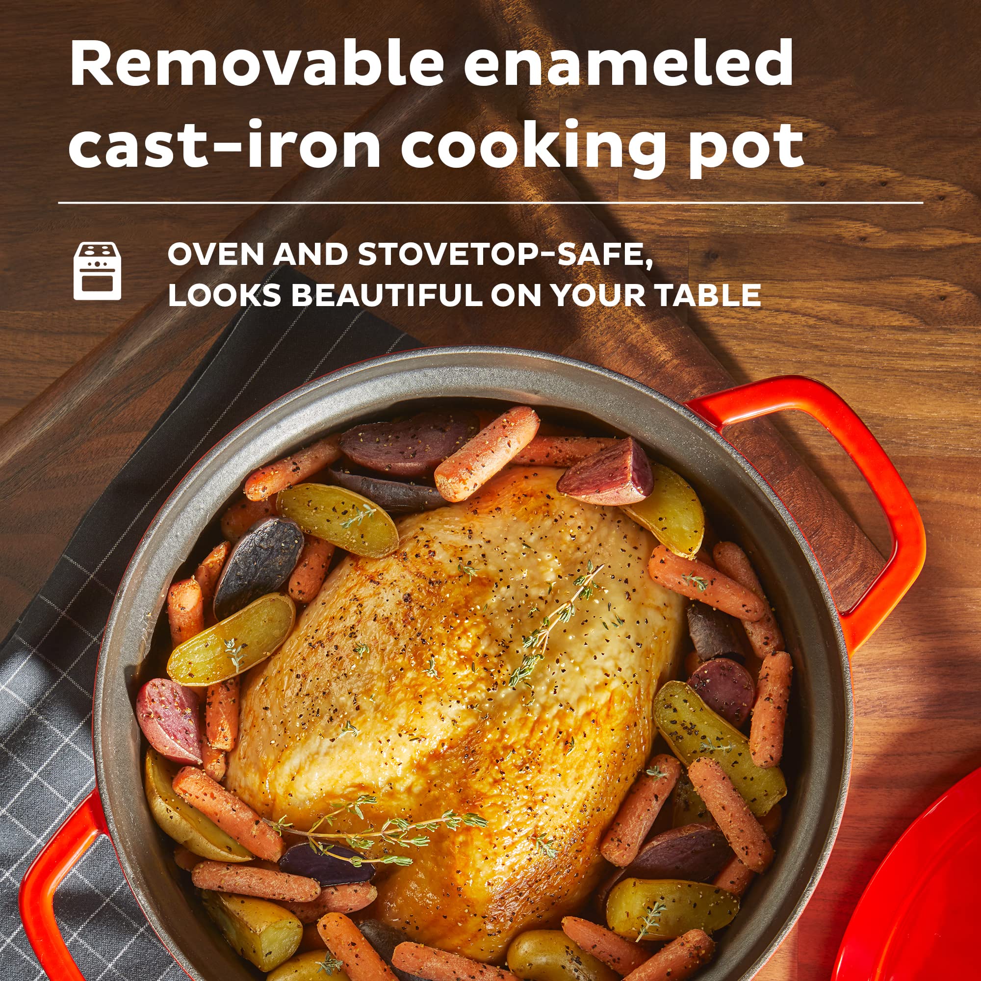 Foto 5 pulgar | Horno Holandés Eléctrico Instant Pot 6 Litros con Libro de Recetas - Venta Internacional