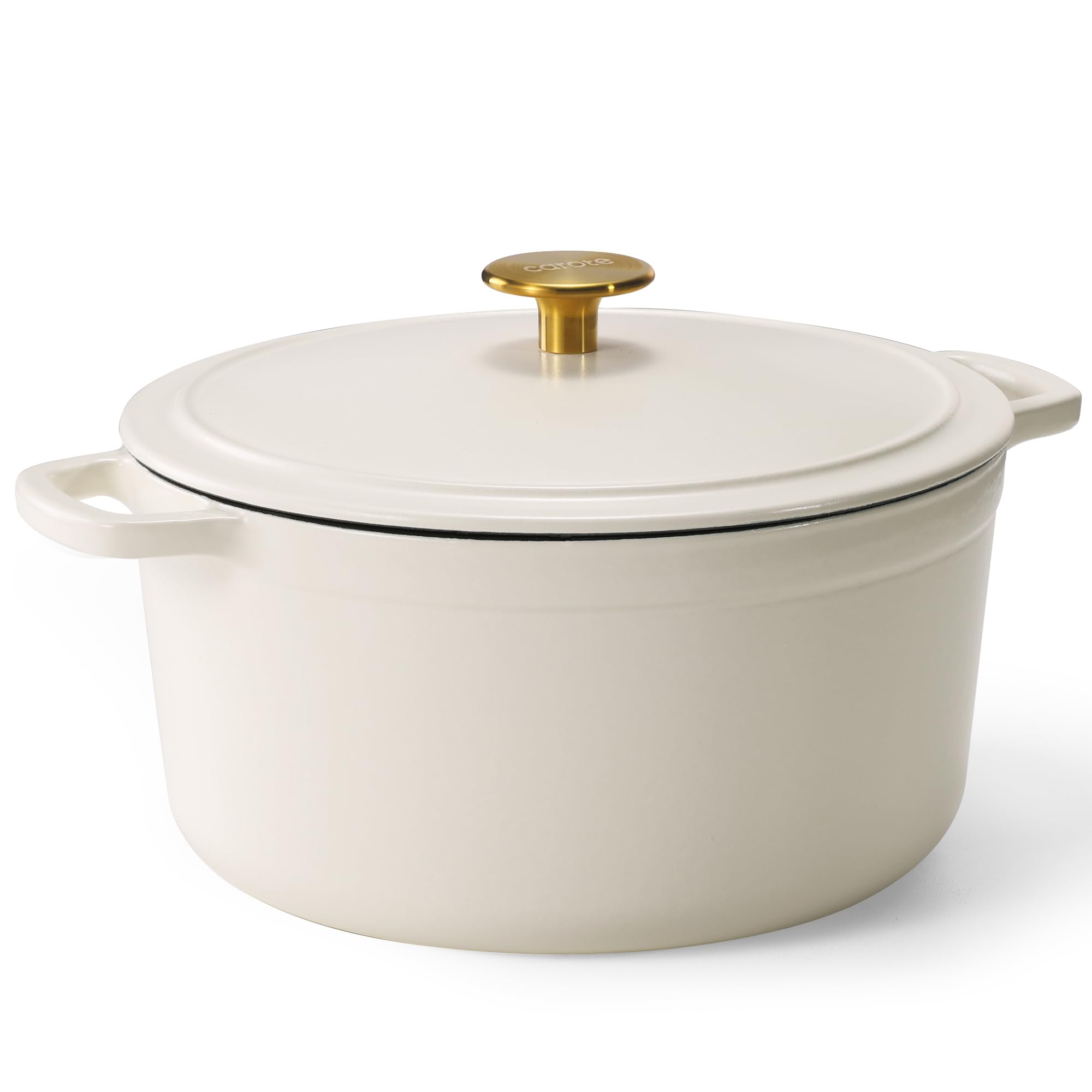 Foto 2 pulgar | Olla Carote de Hierro Fundido 5l con Tapa Blanca - Venta Internacional