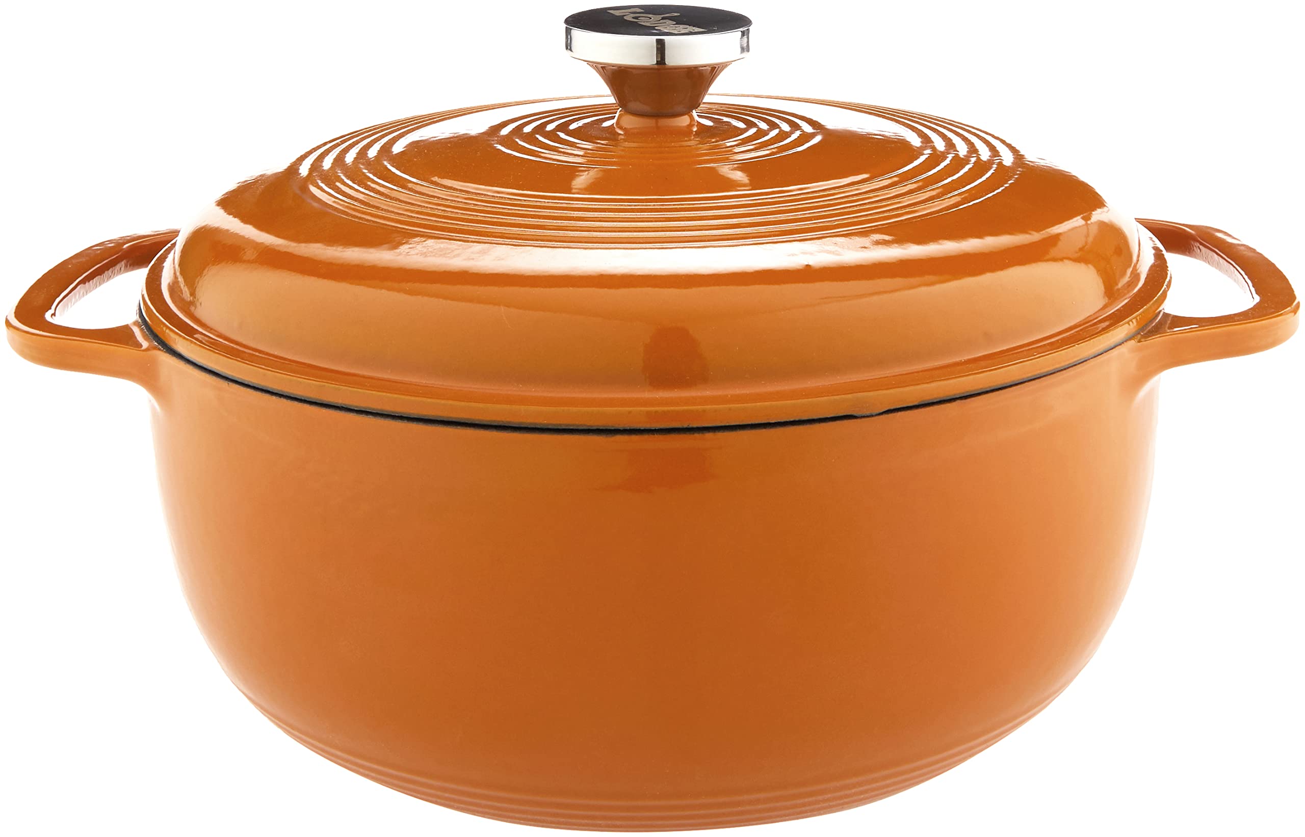 Foto 2 | Dutch Oven Lodge, Hierro Fundido Esmaltado De 6 Cuartos De Galón Con Tapa, Color Albaricoque - Venta Internacional.