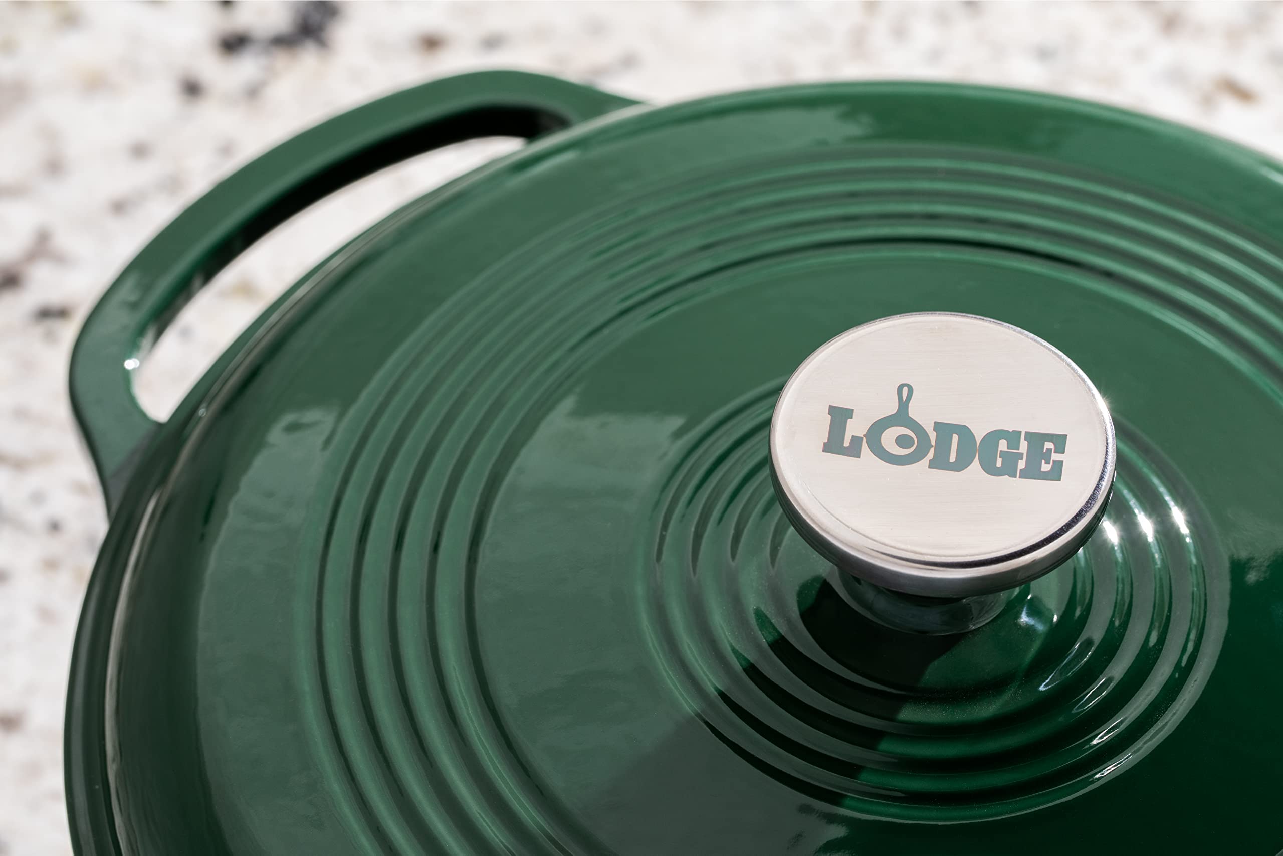 Foto 2 | Dutch Oven Lodge, Hierro Fundido Esmaltado, De Hoja Perenne, 6 Cuartos - Venta Internacional.