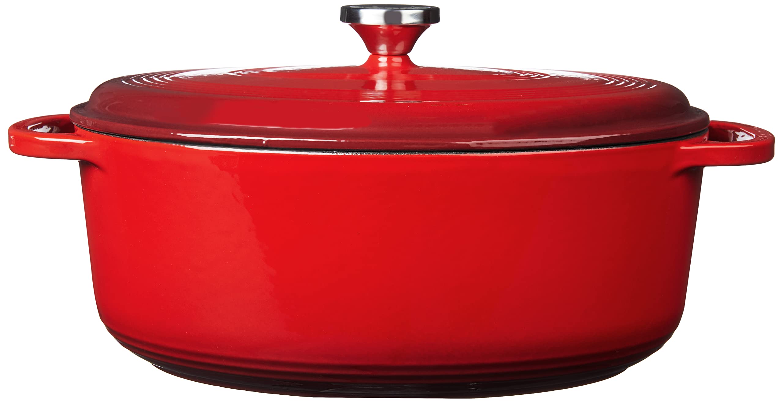 Foto 3 pulgar | Dutch Oven Lodge, 7 Cuartos De Galón, Hierro Fundido Esmaltado, Ovalado, Rojo - Venta Internacional.