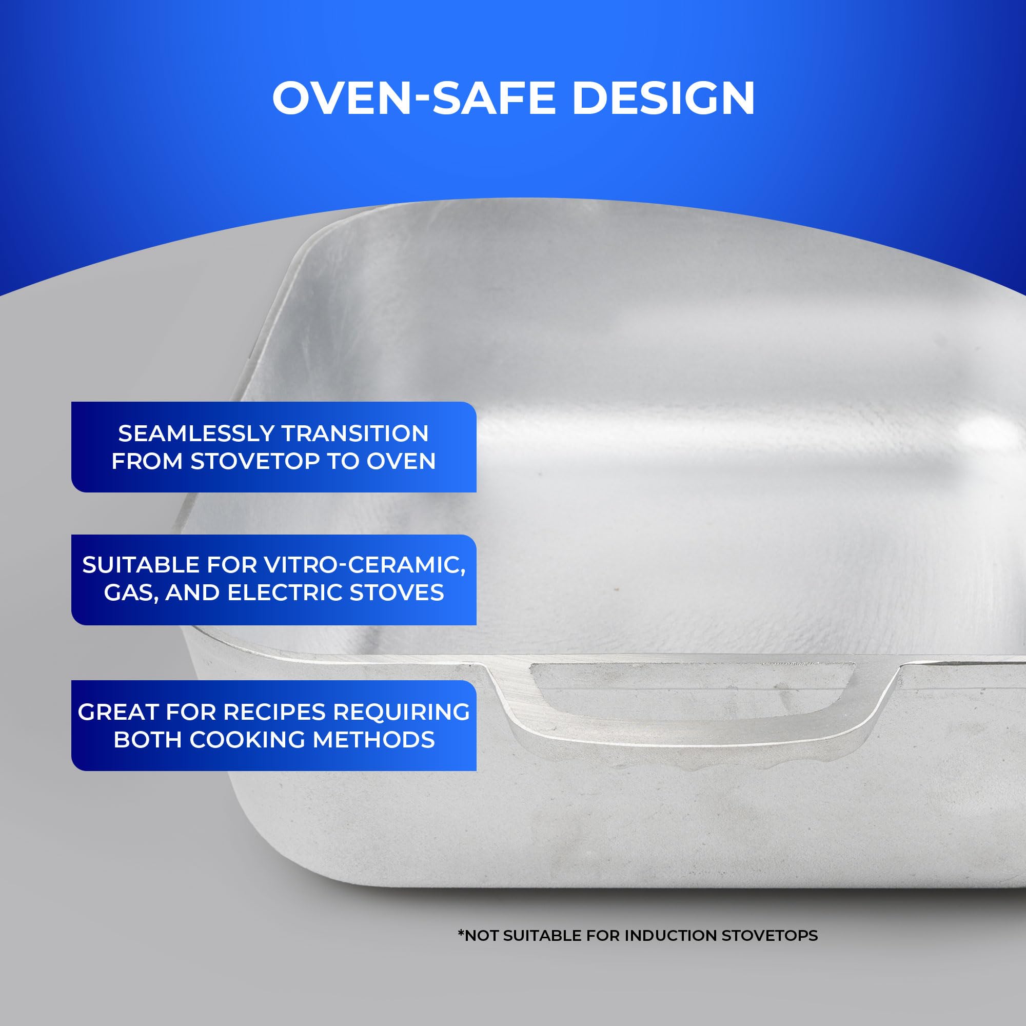 Foto 7 | Maceta De Aluminio Caldero Universal Unique Square De 9 Cuartos De Galón (8.5 L) - Venta Internacional.