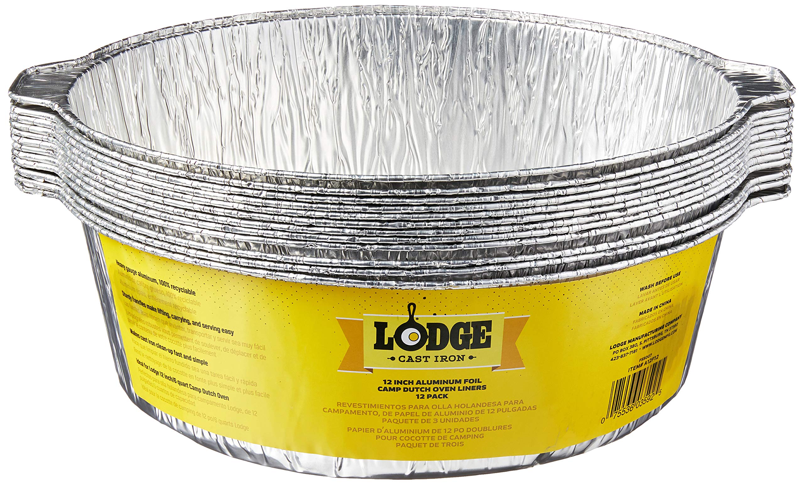 Foto 1 | Forros para Horno Holandés Lodge  de Papel de Aluminio  30 cm 12 Piezas