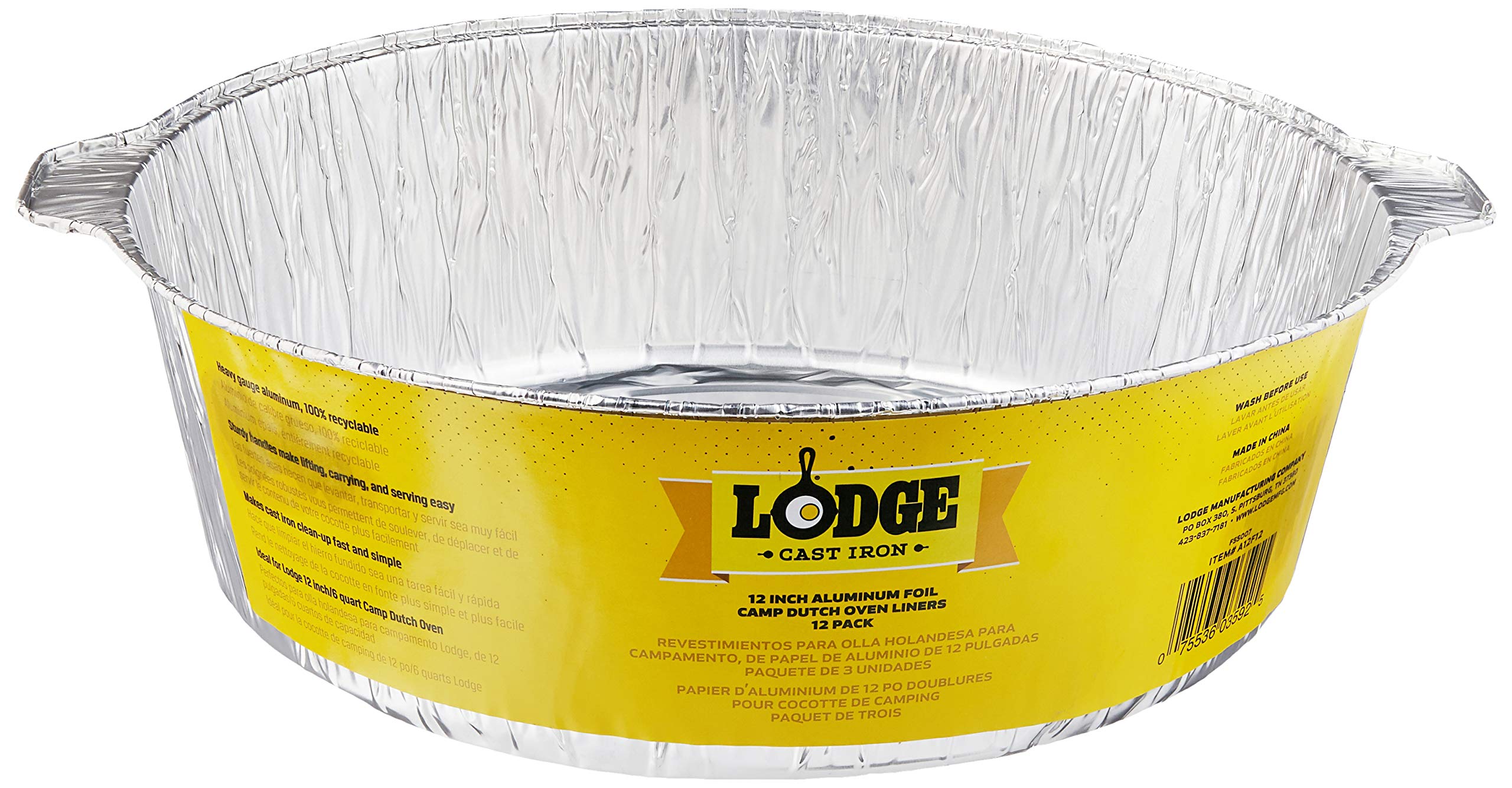 Foto 2 | Forros para Horno Holandés Lodge  de Papel de Aluminio  30 cm 12 Piezas