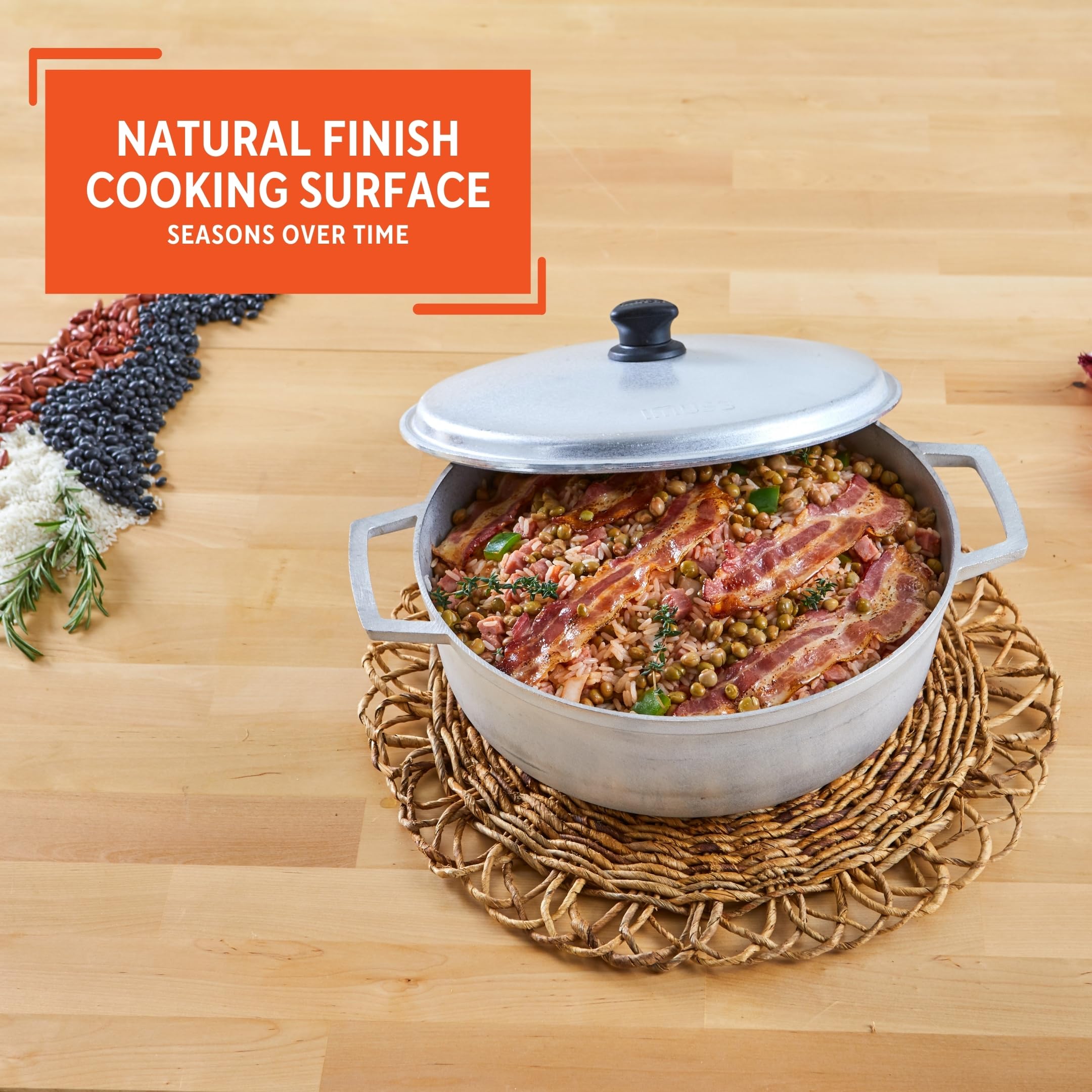 Foto 7 | Caldero Imusa Traditional Natural 7.5 L Con Tapa Plateada - Venta Internacional.
