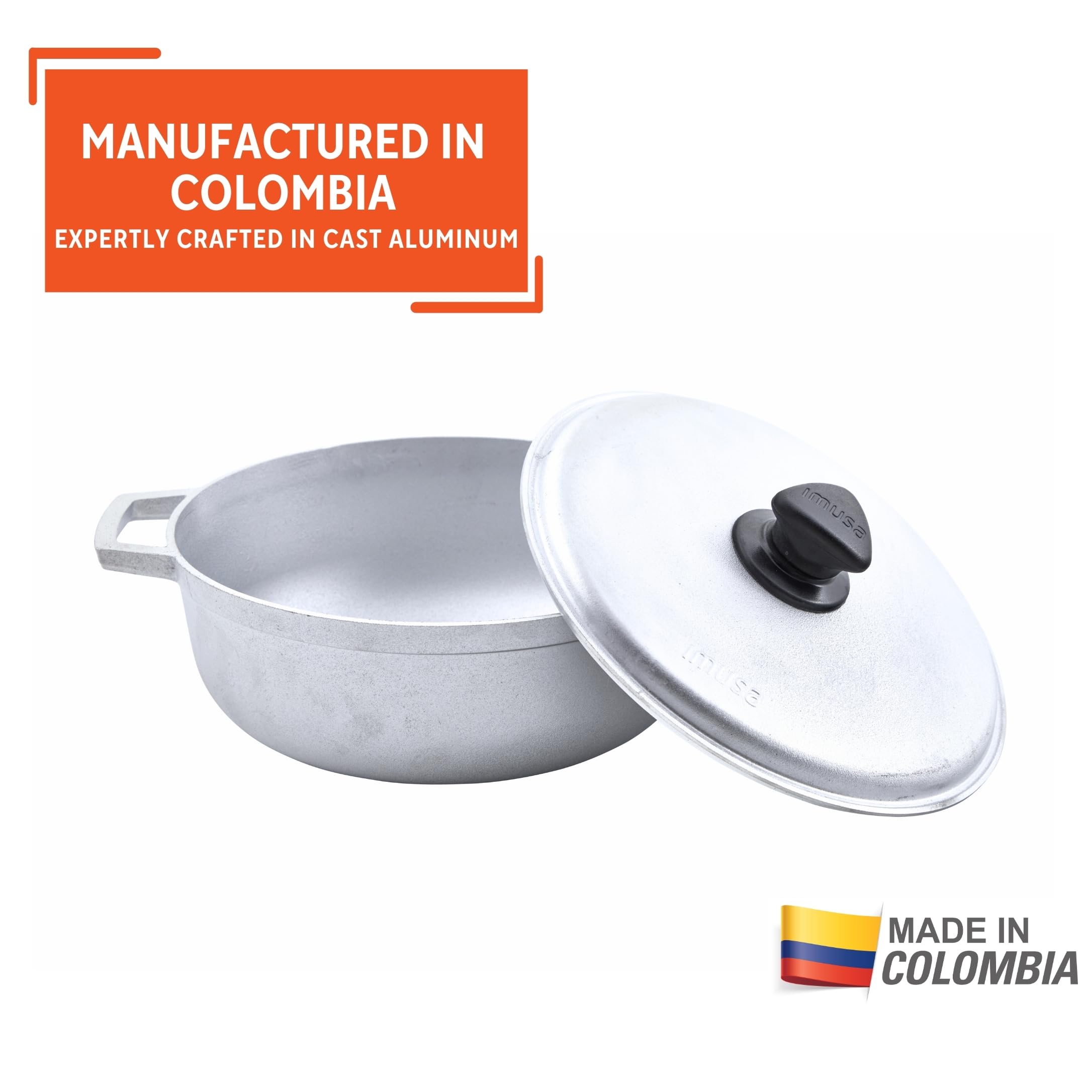 Foto 4 pulgar | Caldero Imusa Traditional Natural 2.6 L Con Tapa Plateada - Venta Internacional.