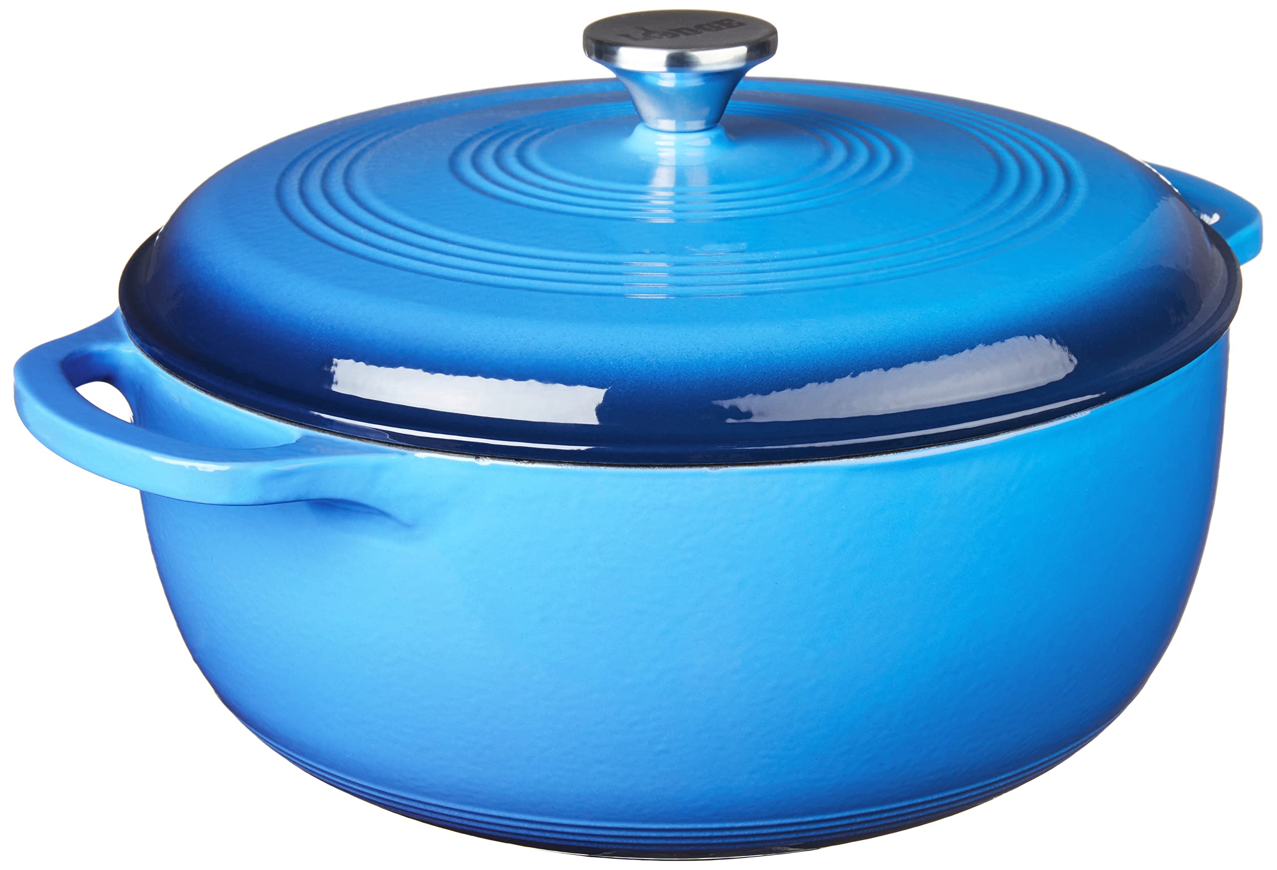 Foto 2 pulgar | Dutch Oven Lodge Hierro Fundido Esmaltado Azul 7.5 Cuartos de Galón - Venta Internacional