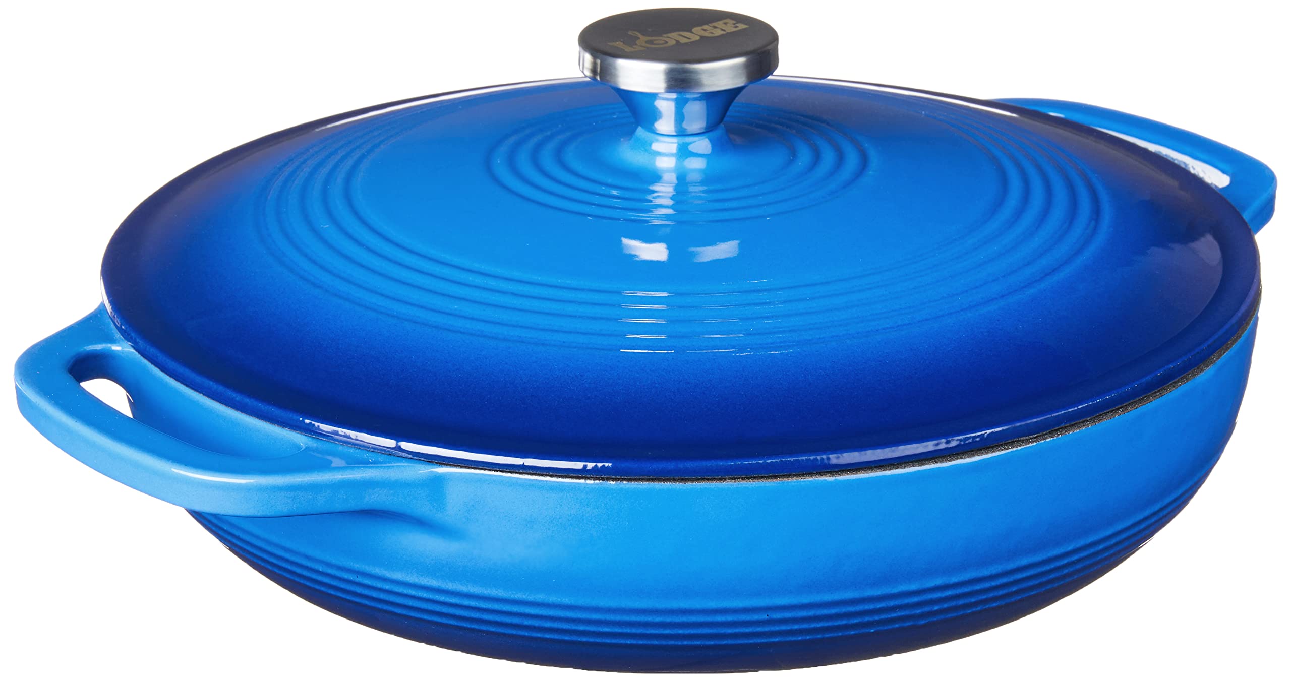 Foto 2 pulgar | Casserole Lodge Hierro Fundido Esmaltado Azul 3.6 L - Venta Internacional