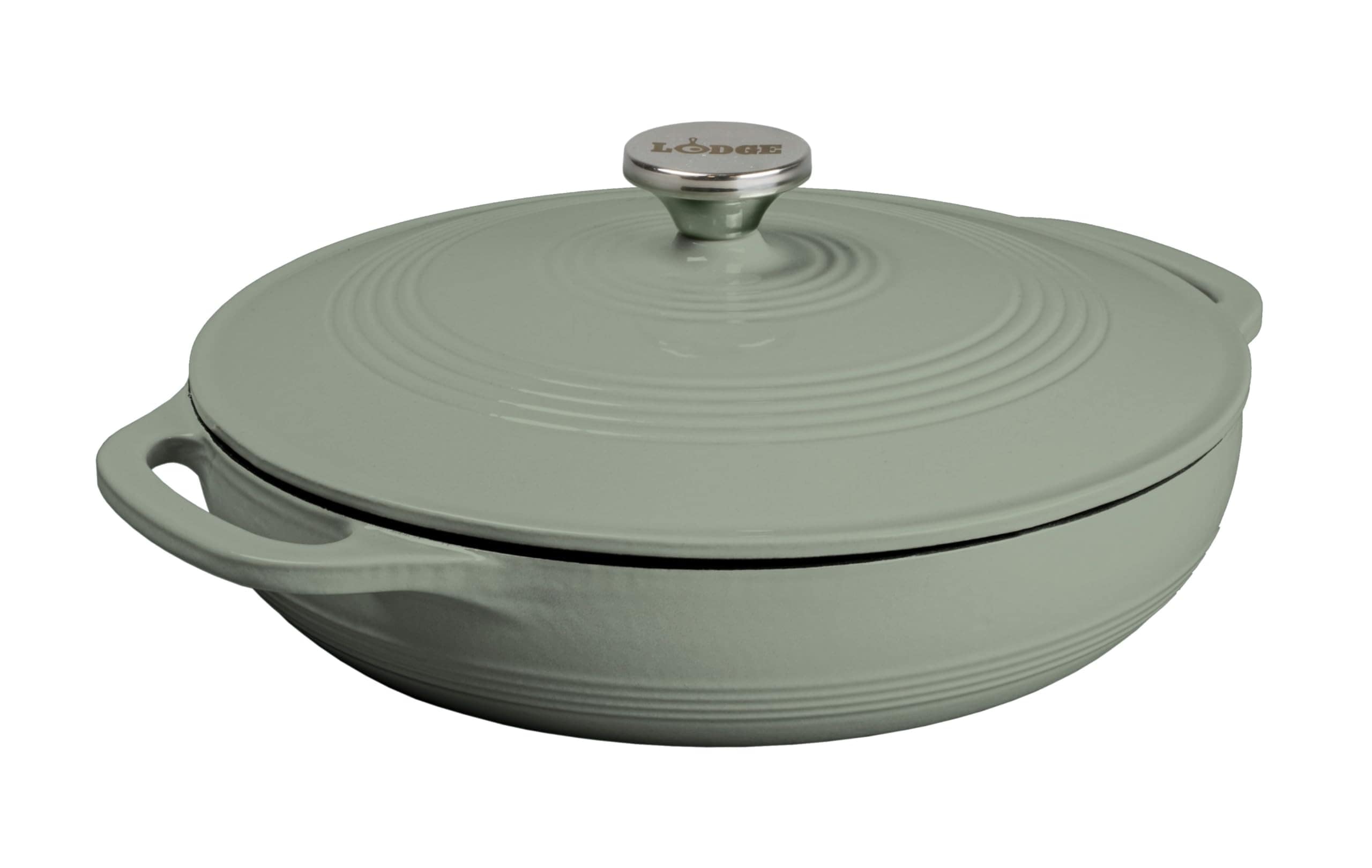 Olla de Hierro Fundido Esmaltado Casserole Lodge De 3,4 Litros Con Tapa Desert Sage - Venta Internacional. $3,761