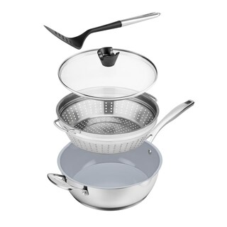 Foto 2 | Juego De Utensilios De Cocina Cuisinart Preferred Pan De Acero Inoxidable, 4 Piezas - Venta Internacional.