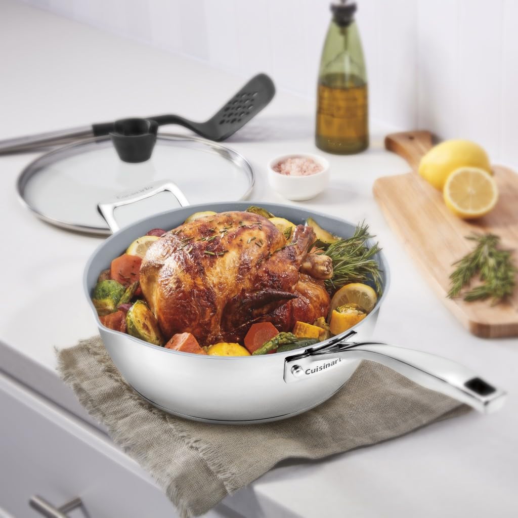 Foto 4 | Juego De Utensilios De Cocina Cuisinart Preferred Pan De Acero Inoxidable, 4 Piezas - Venta Internacional.