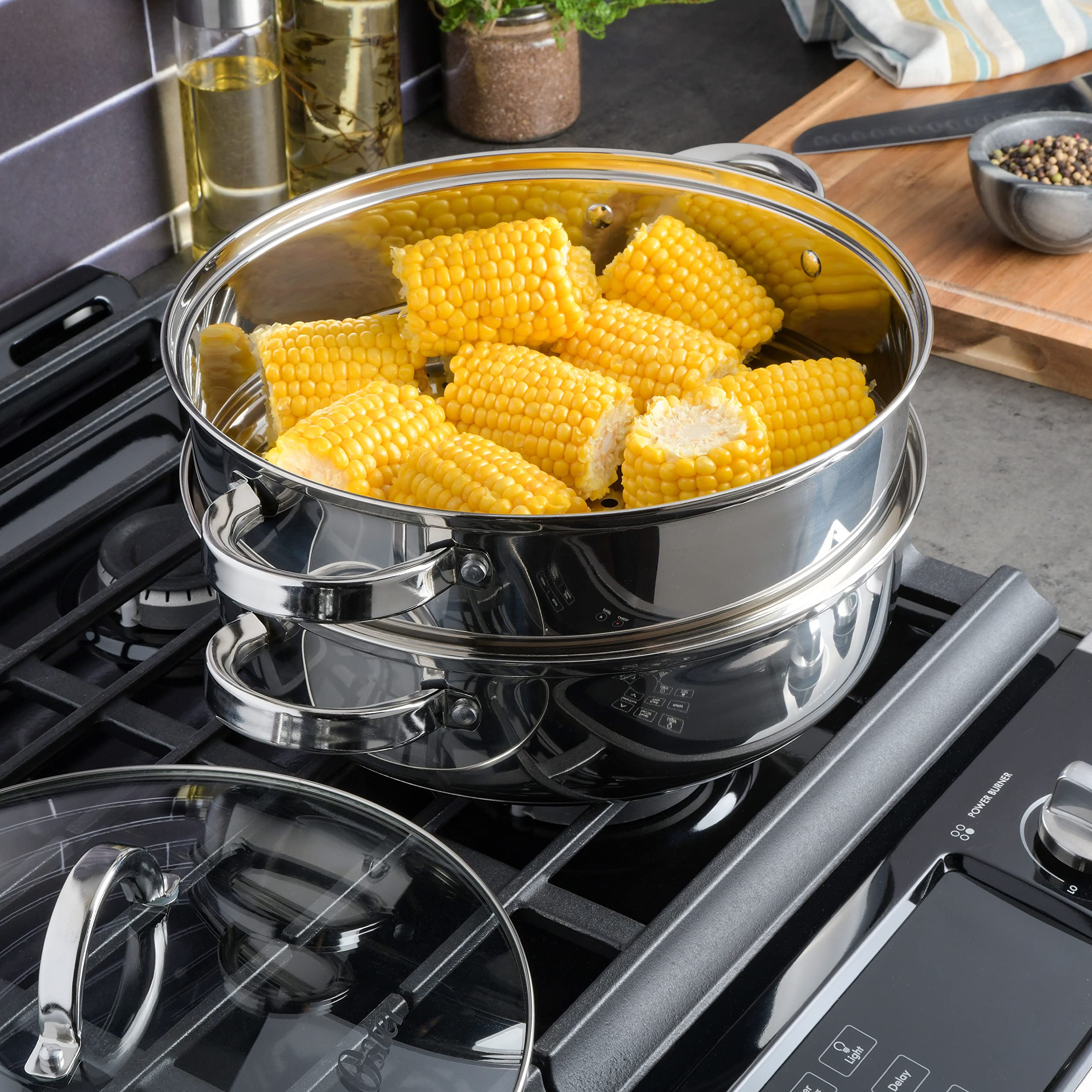 Foto 2 | Juego De Utensilios De Cocina Oster Sangerfield De Acero Inoxidable Para Pasta De 5 Litros - Venta Internacional.