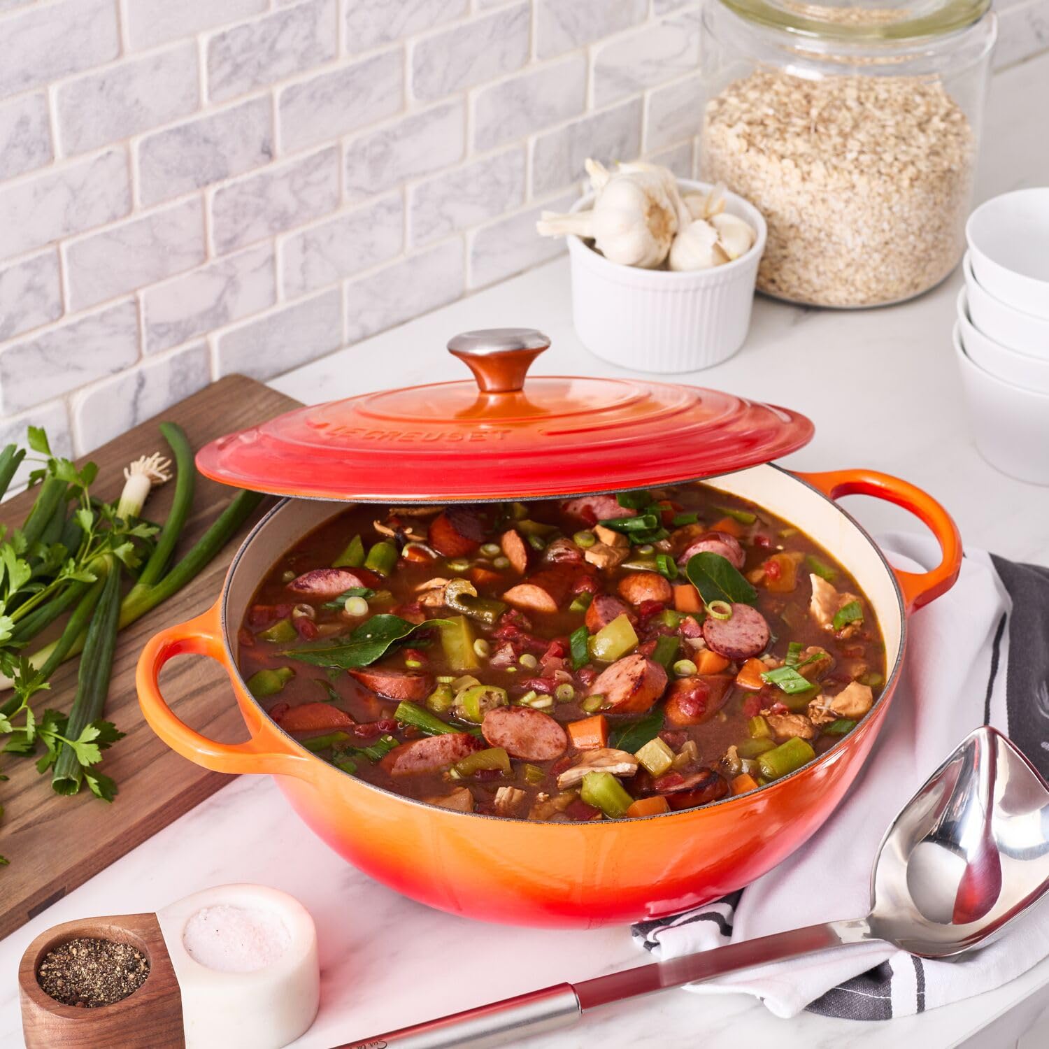 Foto 3 pulgar | Horno Holandés Le Creuset Signature De Hierro Fundido  7 5 L  Llama - Venta Internacional.