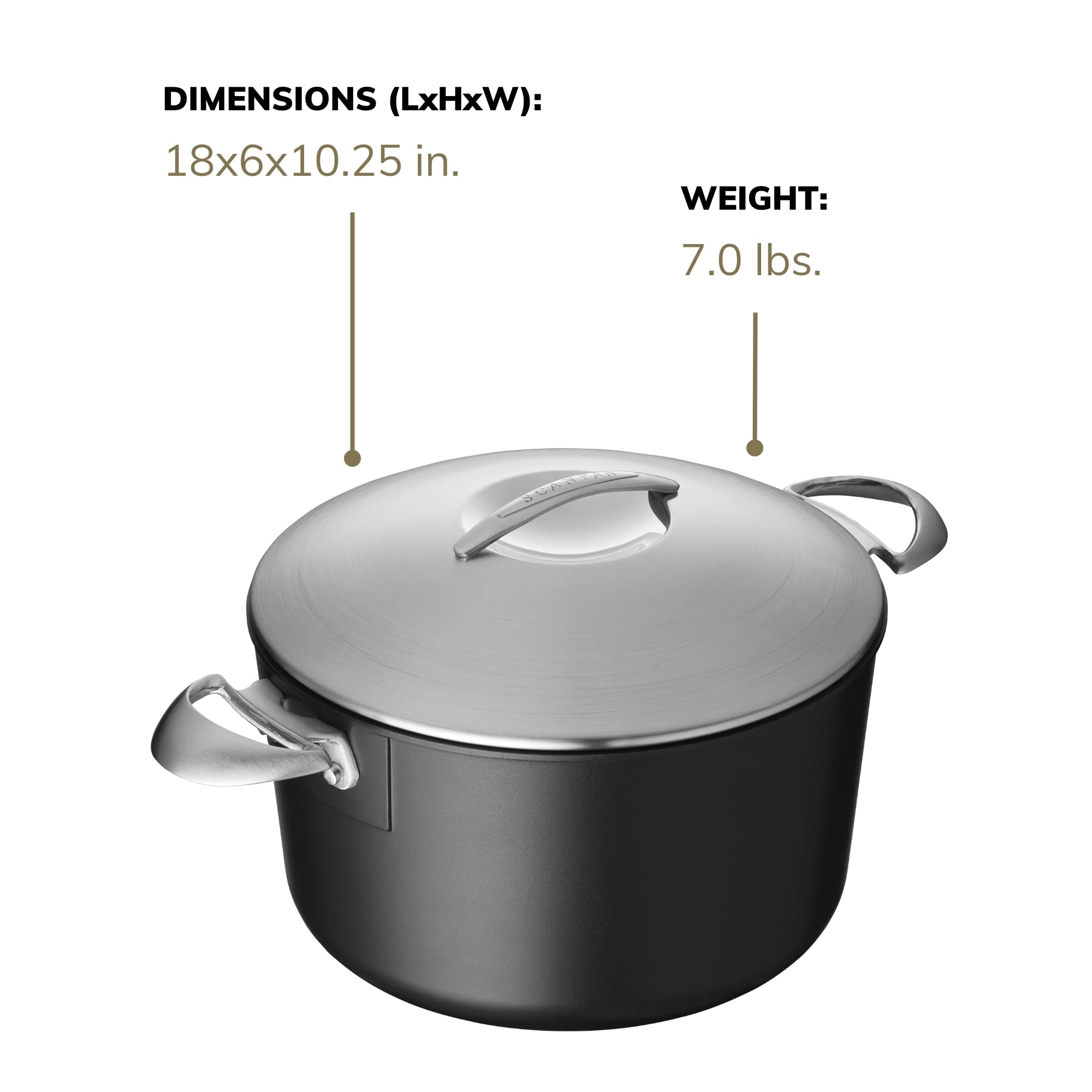 Foto 5 pulgar | Utensilios De Cocina Antiadherentes Dutch Oven Scanpan Professional De 7 Litros Con Tapa - Venta Internacional.