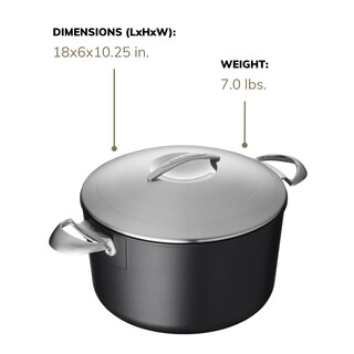 Foto 4 | Utensilios De Cocina Antiadherentes Dutch Oven Scanpan Professional De 7 Litros Con Tapa - Venta Internacional.