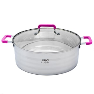 Foto 3 | Dos Ollas Uyo Kitchen de Acero Inoxidable con Mango y Asa de Silicón